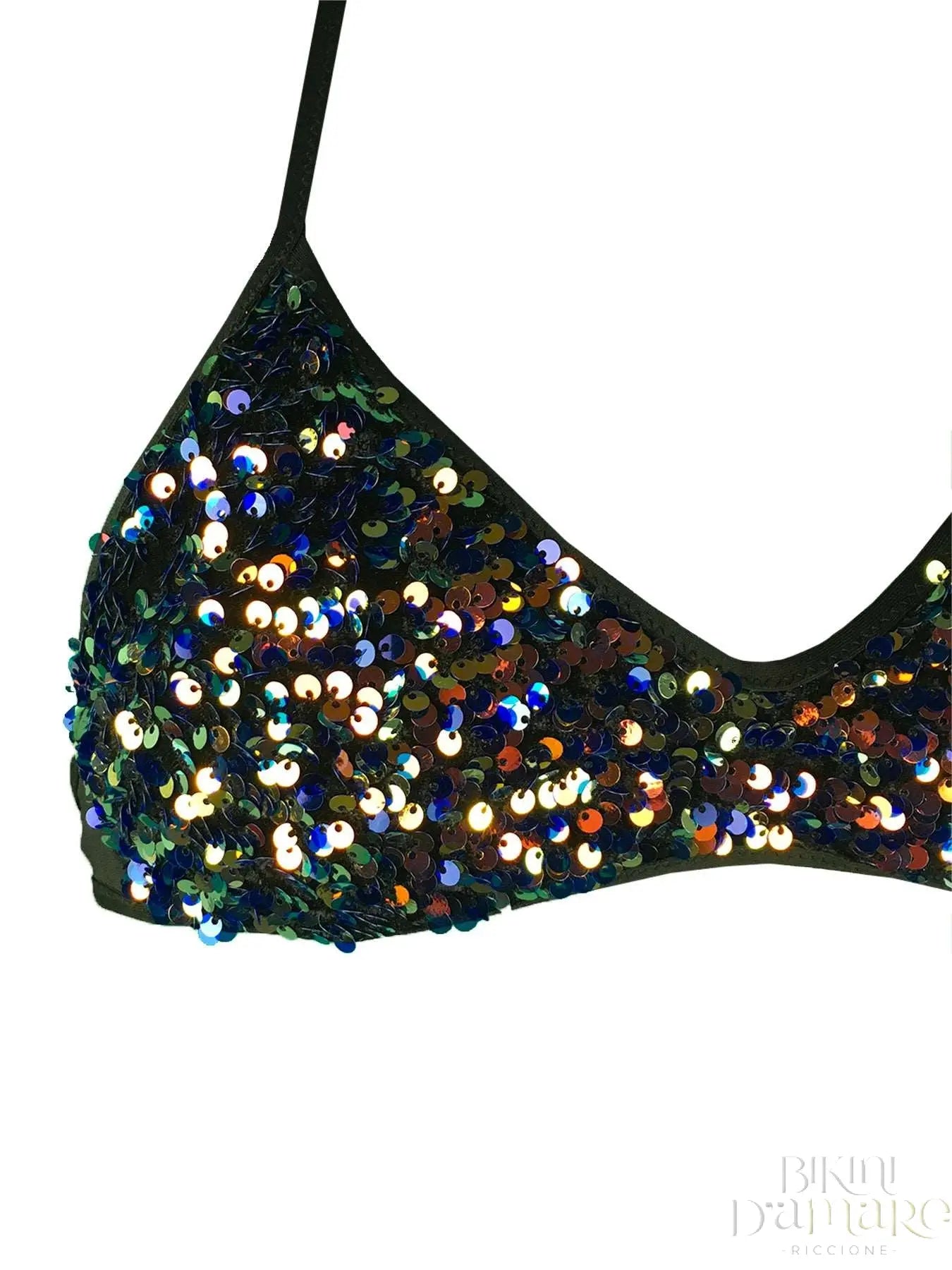 Bikini Brassiere Paillettes Arcobaleno