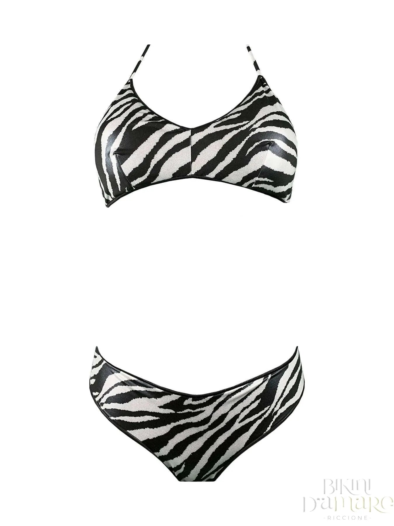 Bikini Brassiere Zebrato Laminato