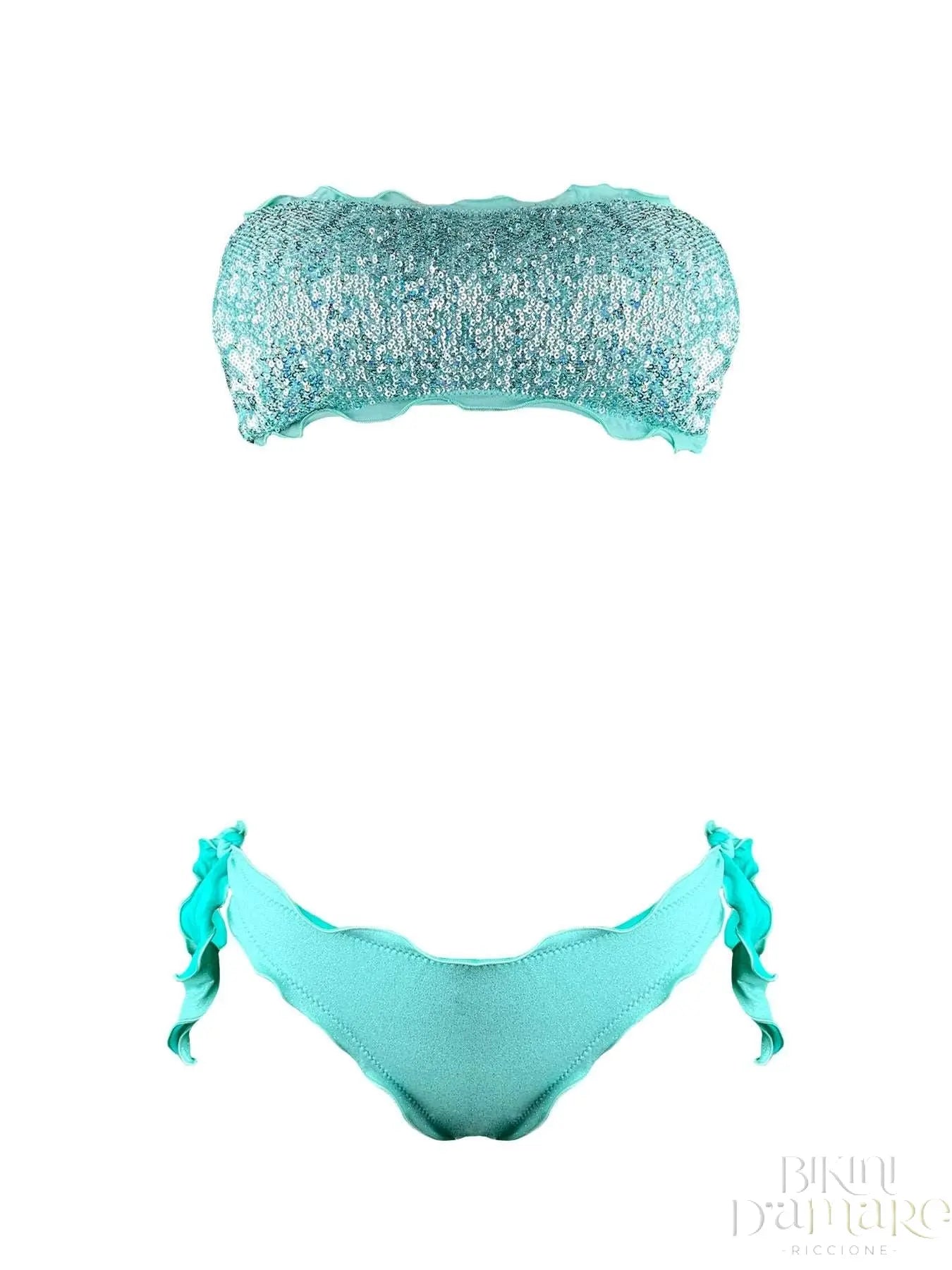 Bikini Fascia Paillettes Slip Polvere Di Stelle Acqua