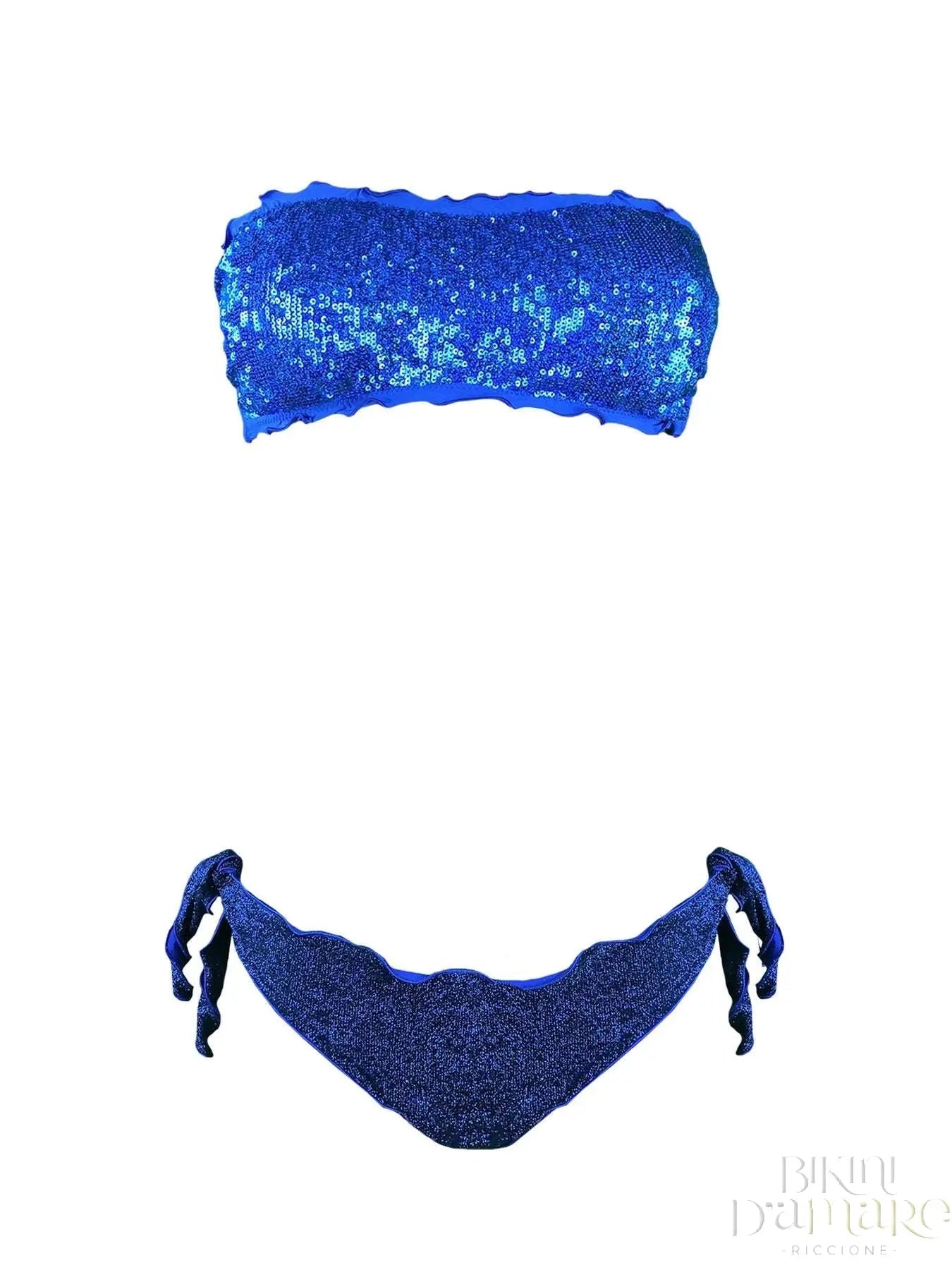 Bikini Fascia Paillettes Prillo Con Slip Lurex