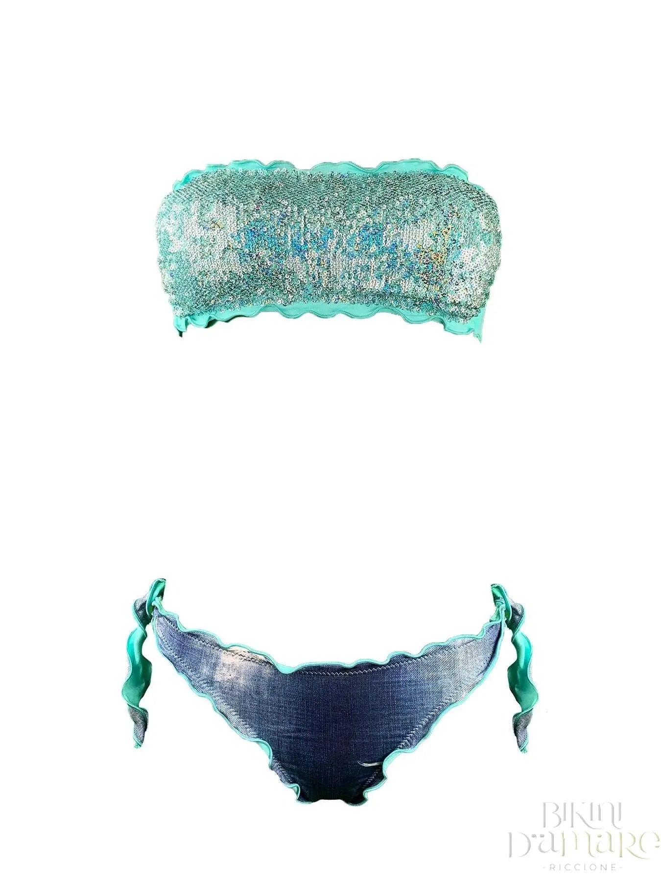 Bikini Fascia Paillettes Tiffany Slip Jeans