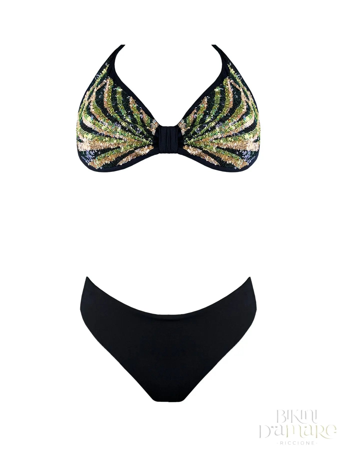 Bikini Ferretto KC Paillettes Felce - Bikini D'amare Riccione