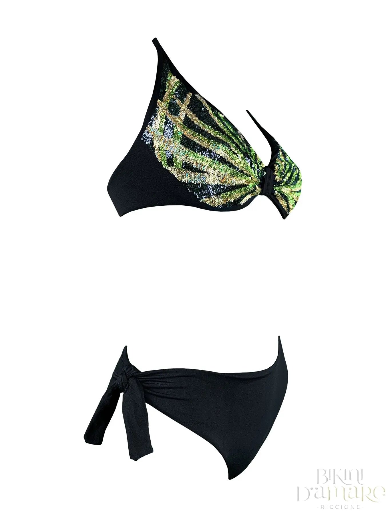 Bikini Ferretto KC Paillettes Felce - Bikini D'amare Riccione