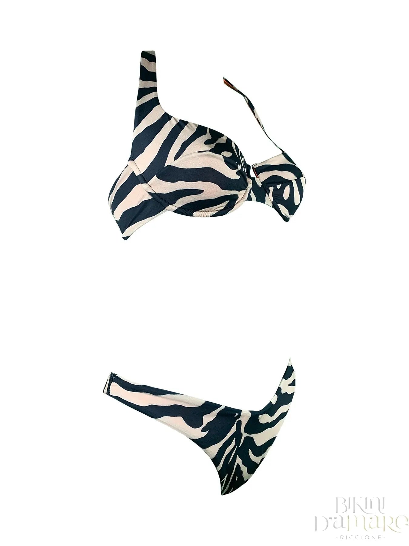 Bikini Ferretto KC Zebra Brown 2Bekini - Bikini D'amare Riccione