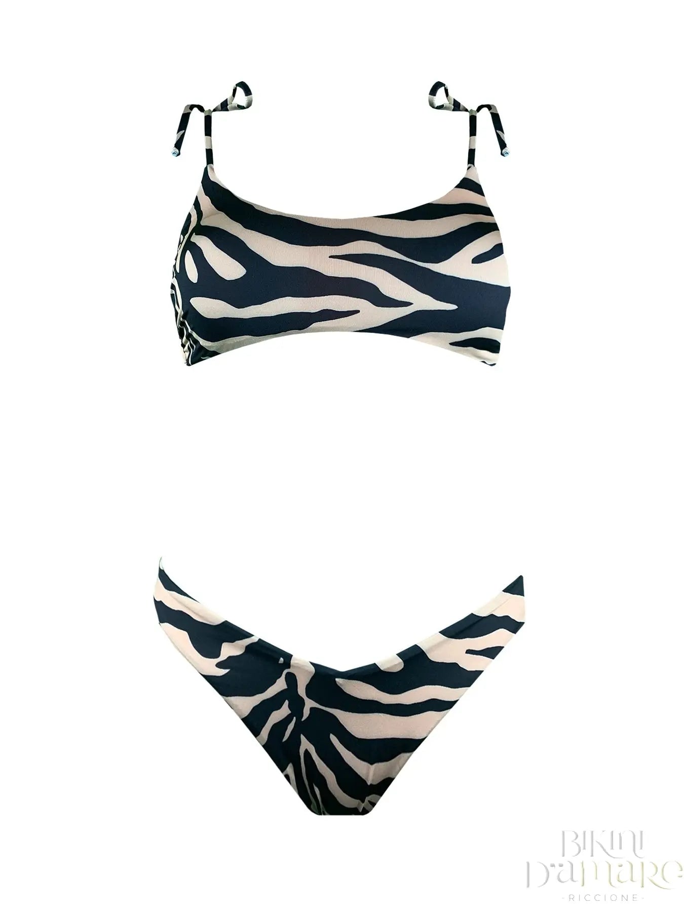 Bikini Top Zebra Brown 2Bekini - Bikini D'amare Riccione