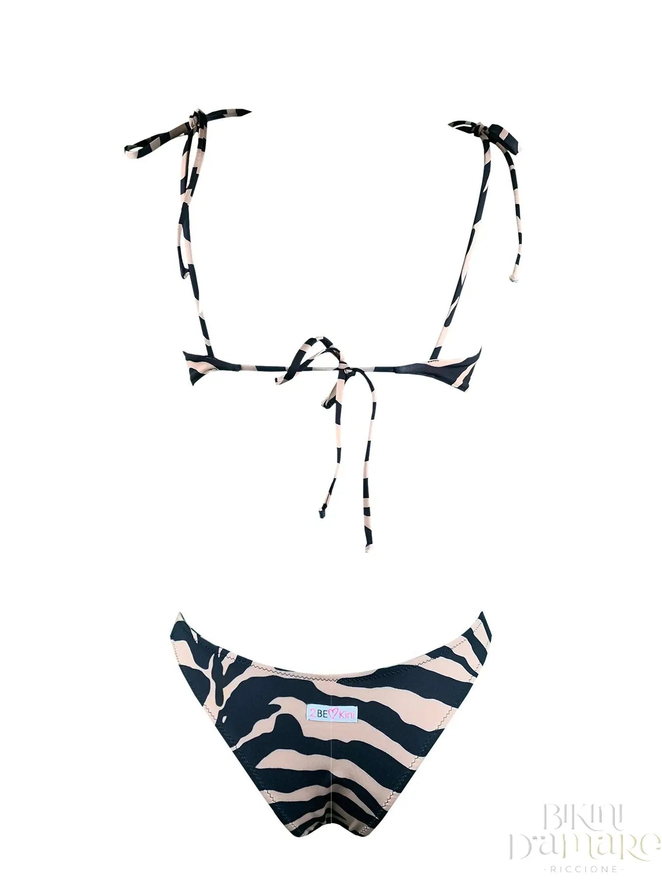 Bikini Top Zebra Brown 2Bekini - Bikini D'amare Riccione