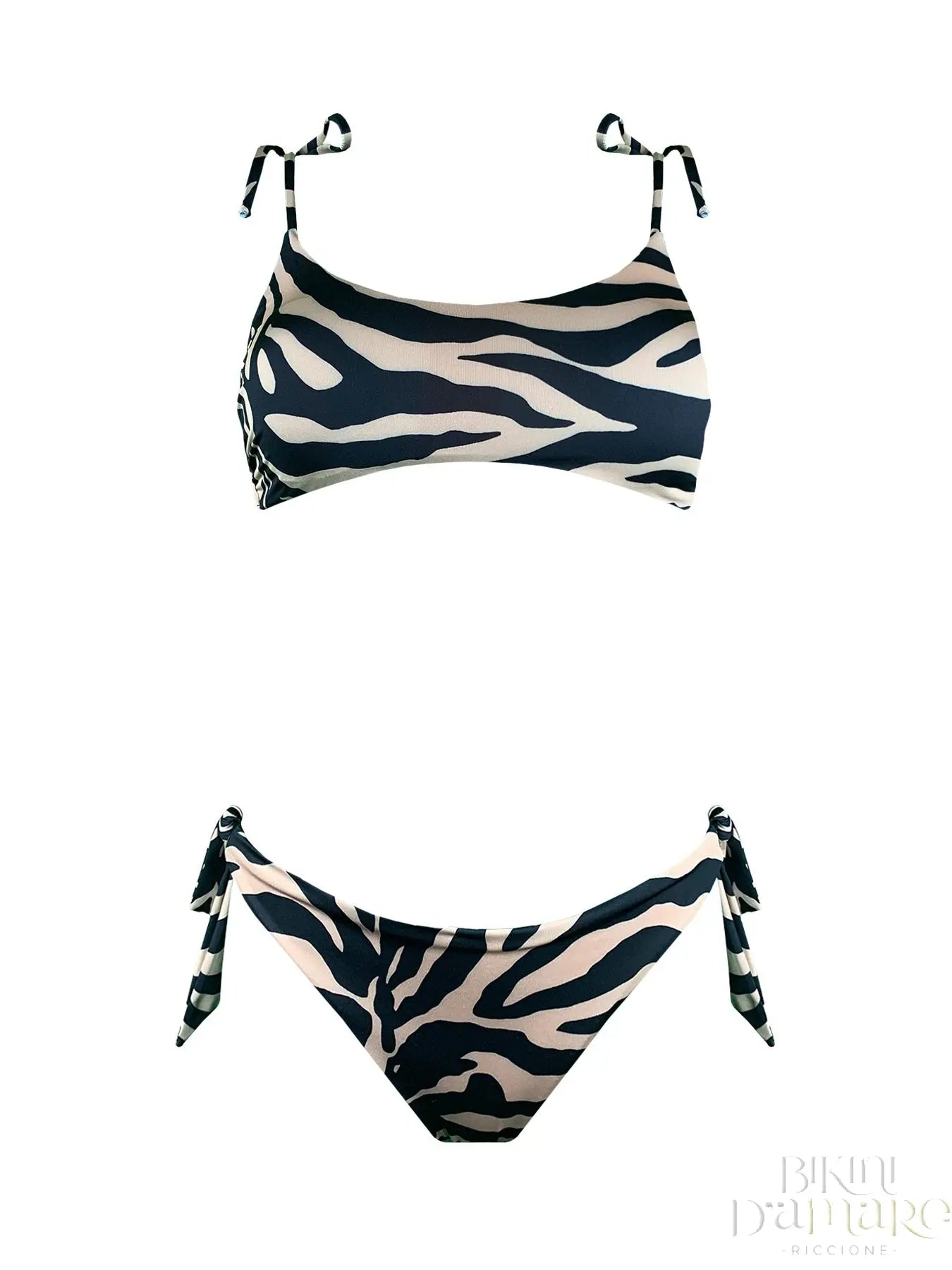 Bikini Top Zebra Brown 2Bekini - Bikini D'amare Riccione