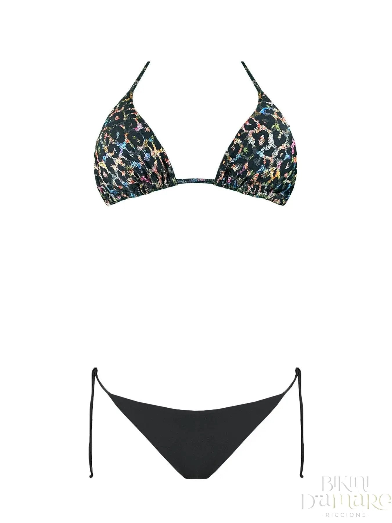 Bikini Triangolo Animalier Multicolor - Bikini D'amare Riccione