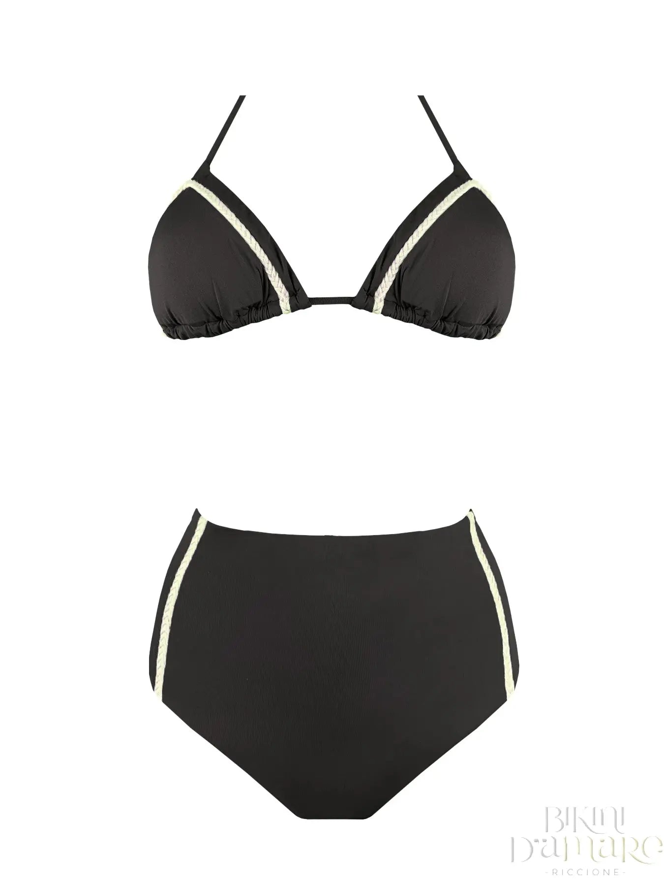 Bikini Triangolo Braid Vita Alta - Bikini D'amare Riccione