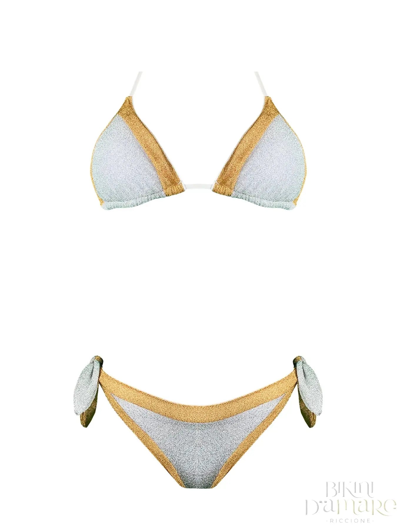 Bikini Triangolo Lurex Bicolor - Bikini D'amare Riccione