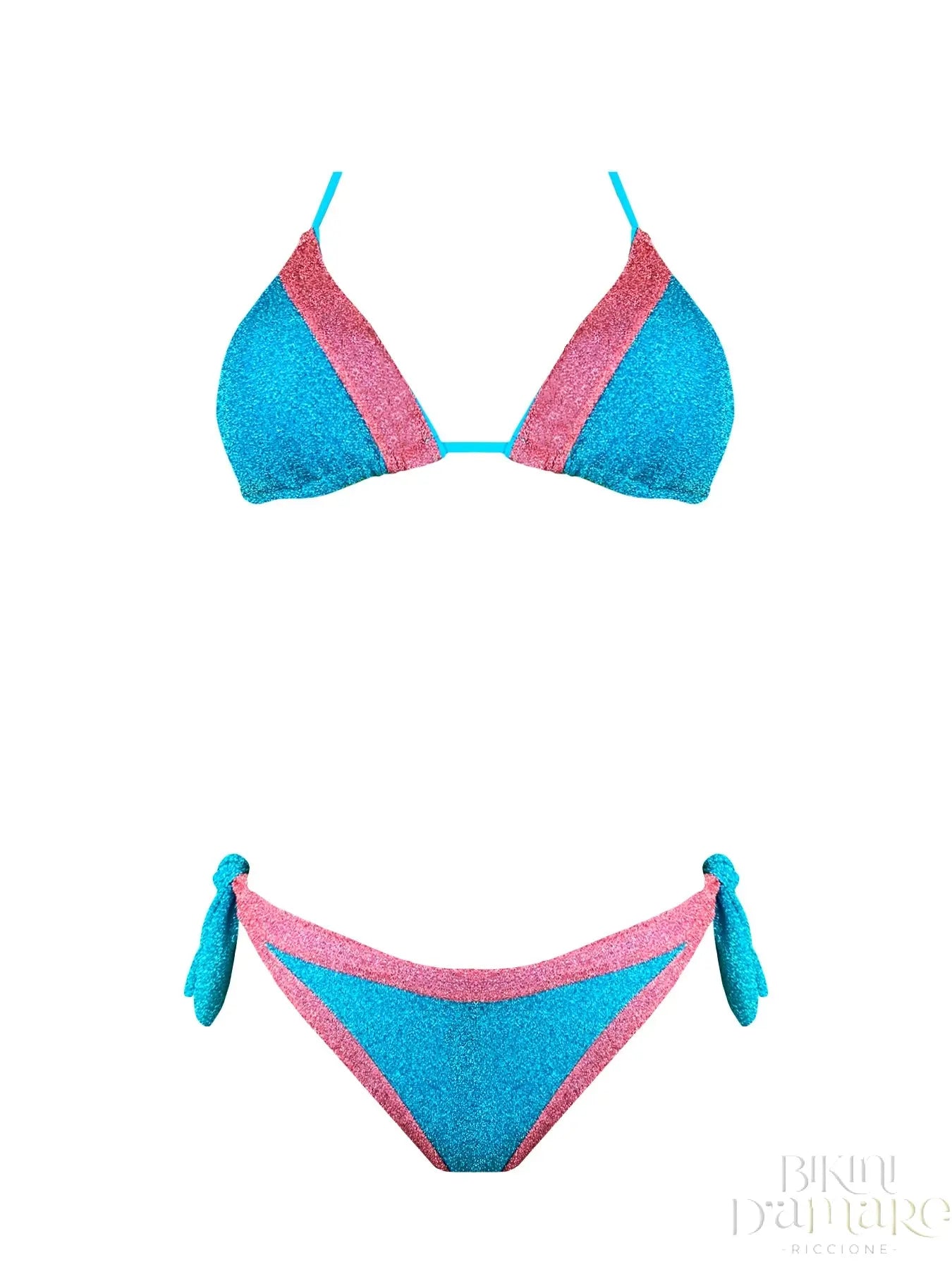 Bikini Triangolo Lurex Bicolor - Bikini D'amare Riccione