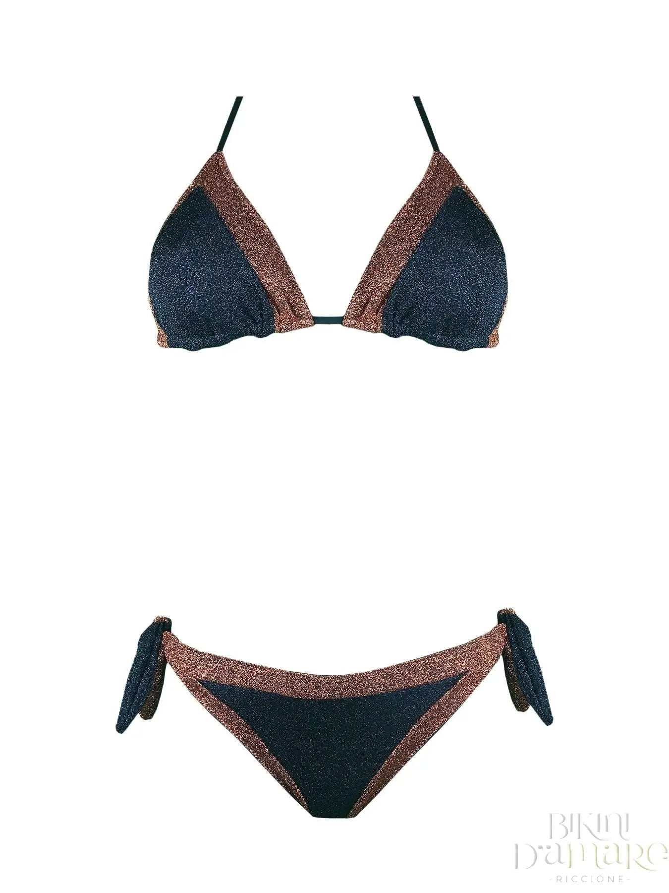 Bikini Triangolo Lurex Bicolor