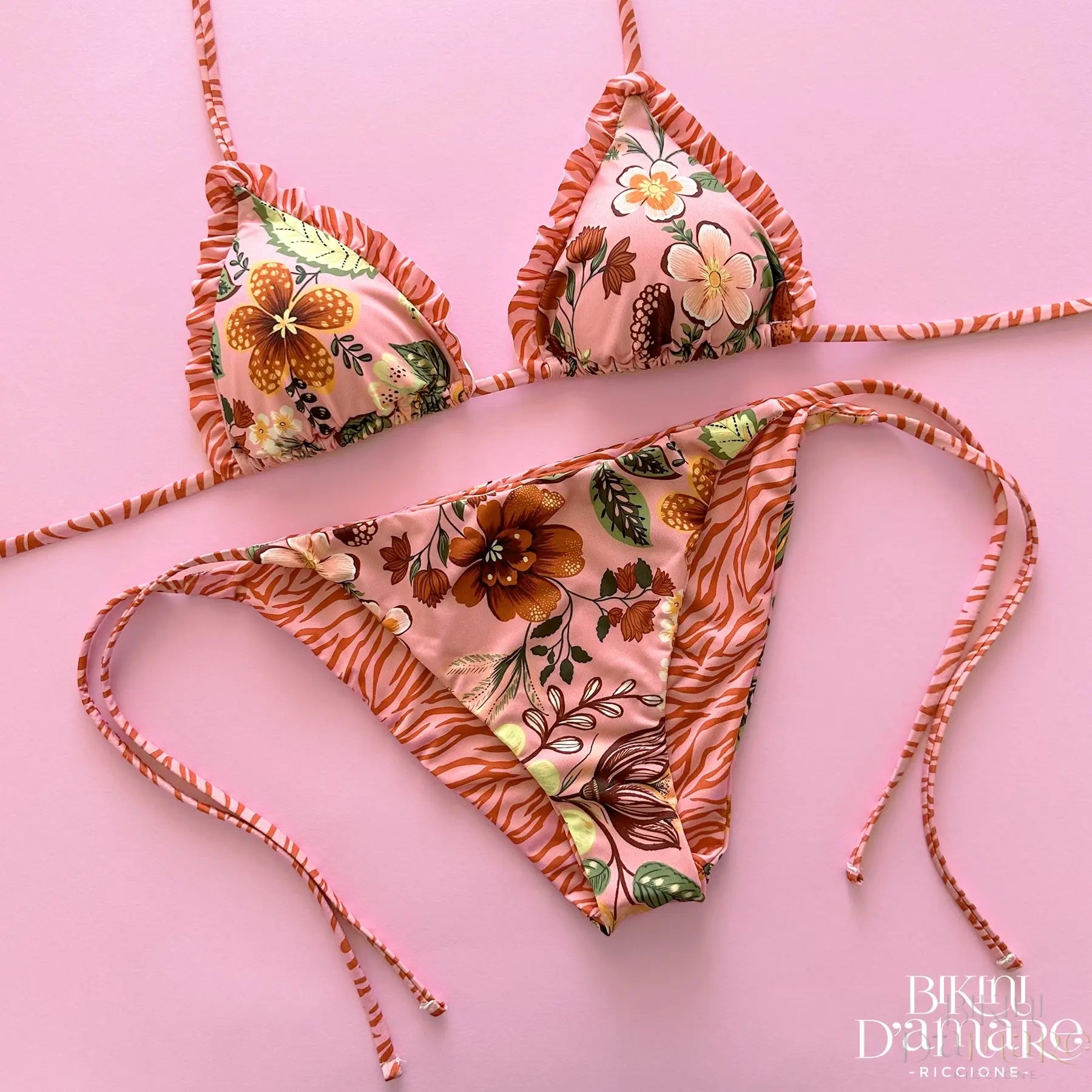 Bikini Triangolo Maluma Rosa Genius - Bikini D'amare Riccione