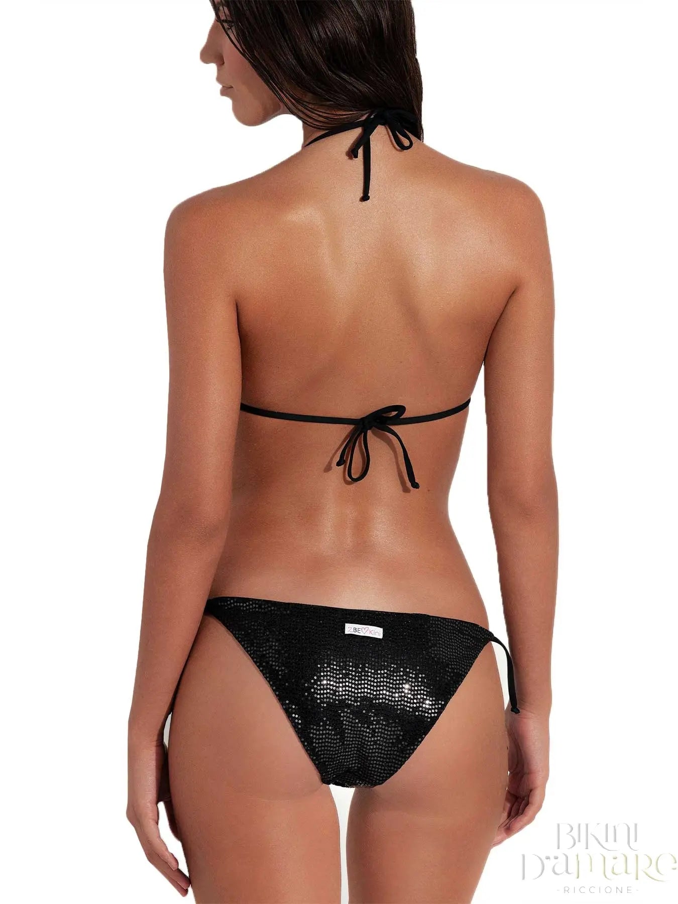 Bikini Triangolo Mirror Nero 2Bekini - Bikini D'amare Riccione