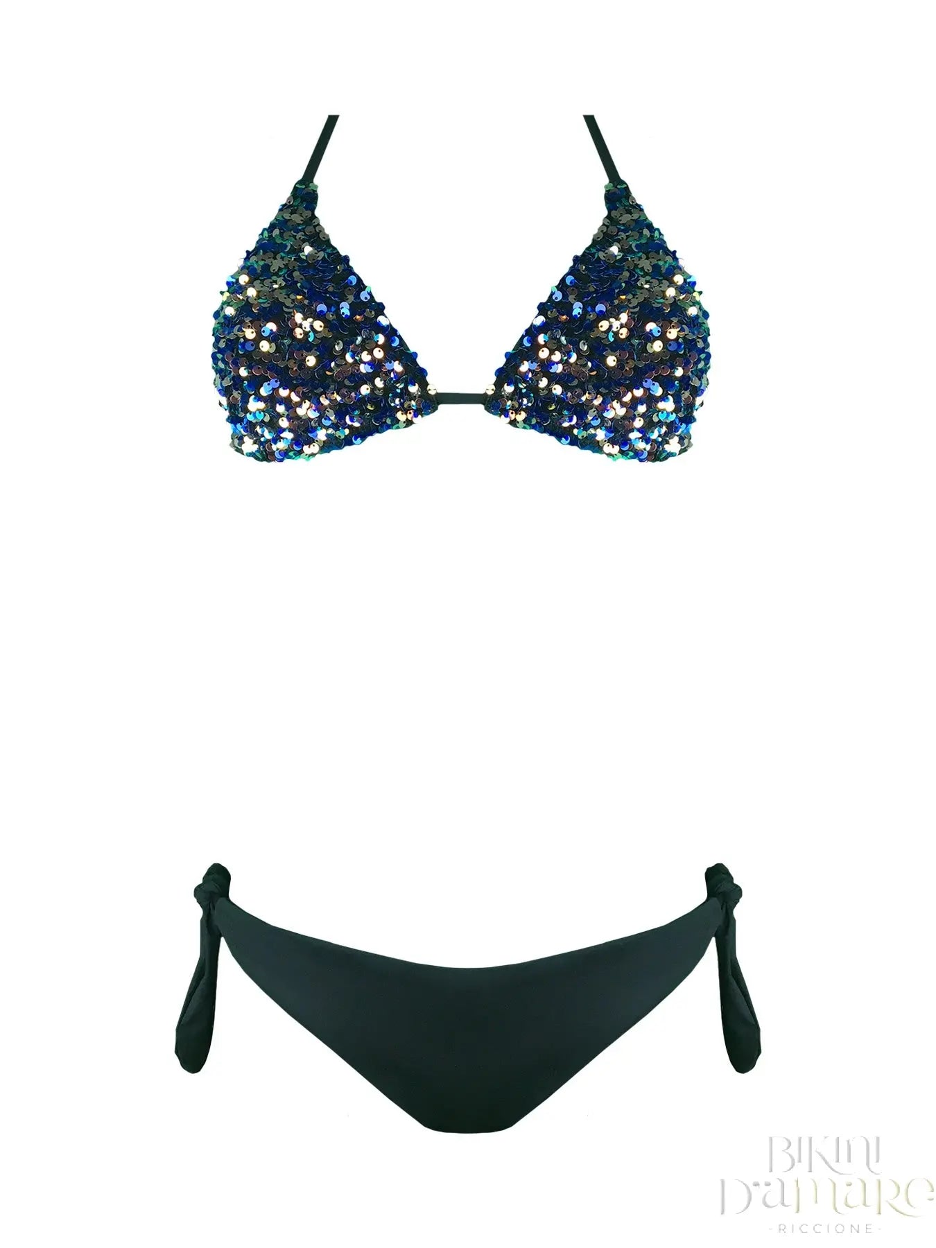 Bikini Triangolo Paillettes Arcobaleno - Bikini D'amare Riccione