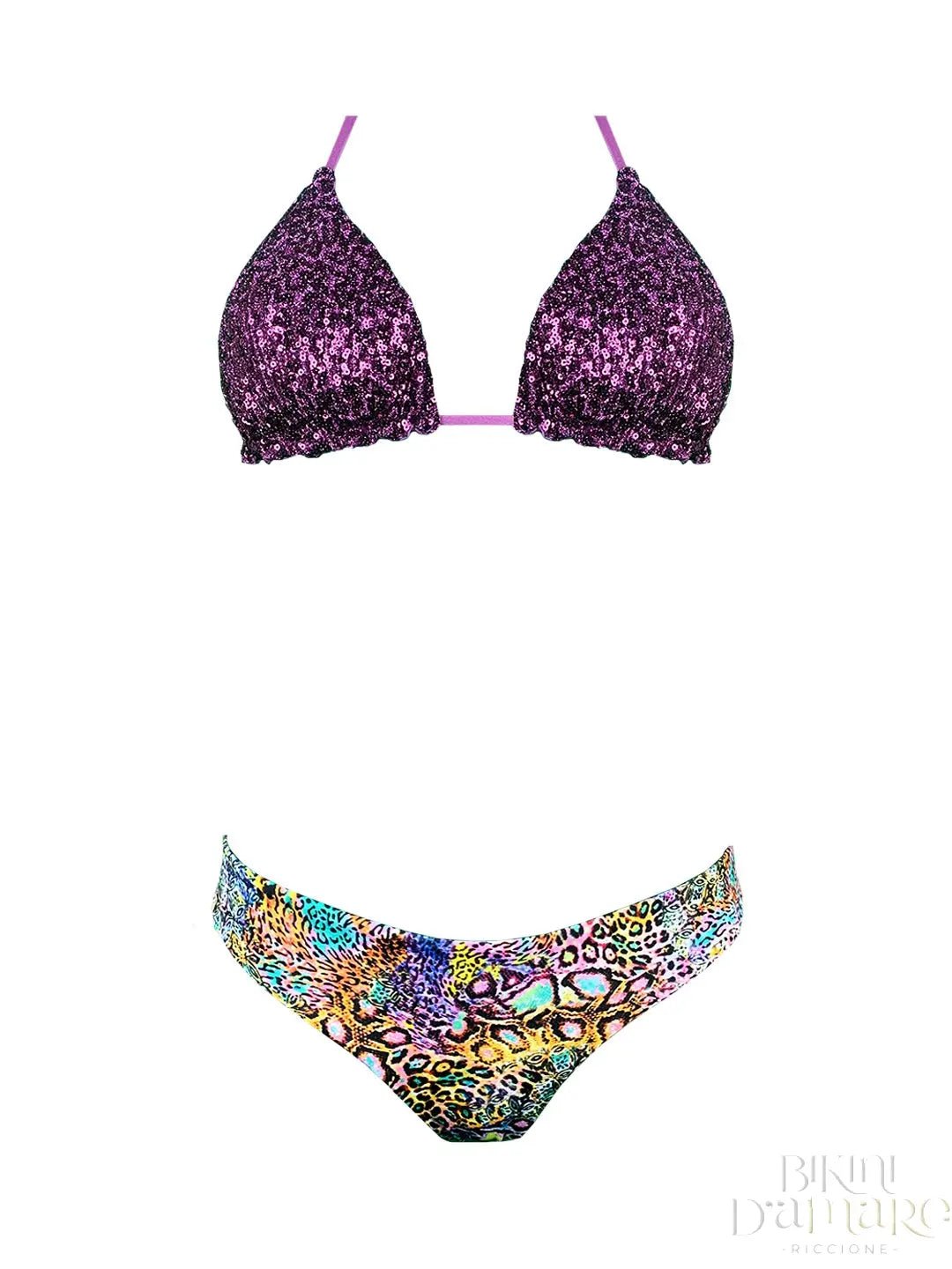 Bikini Triangolo Paillettes Dubai Genius - Bikini D'amare Riccione