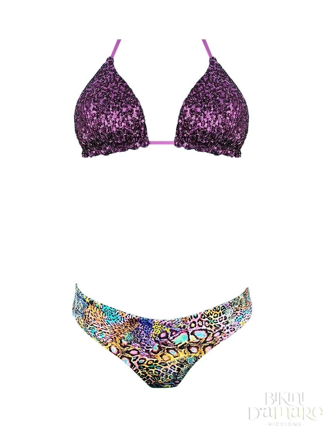 Bikini Triangolo Paillettes Dubai Genius - Bikini D'amare Riccione