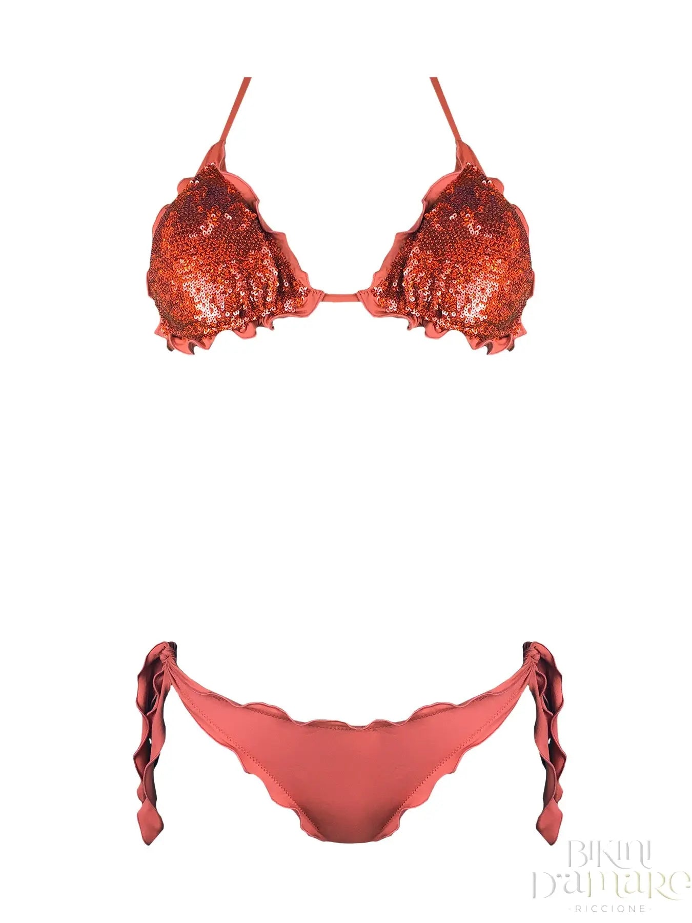 Bikini Triangolo Paillettes Prillo - Bikini D'amare Riccione