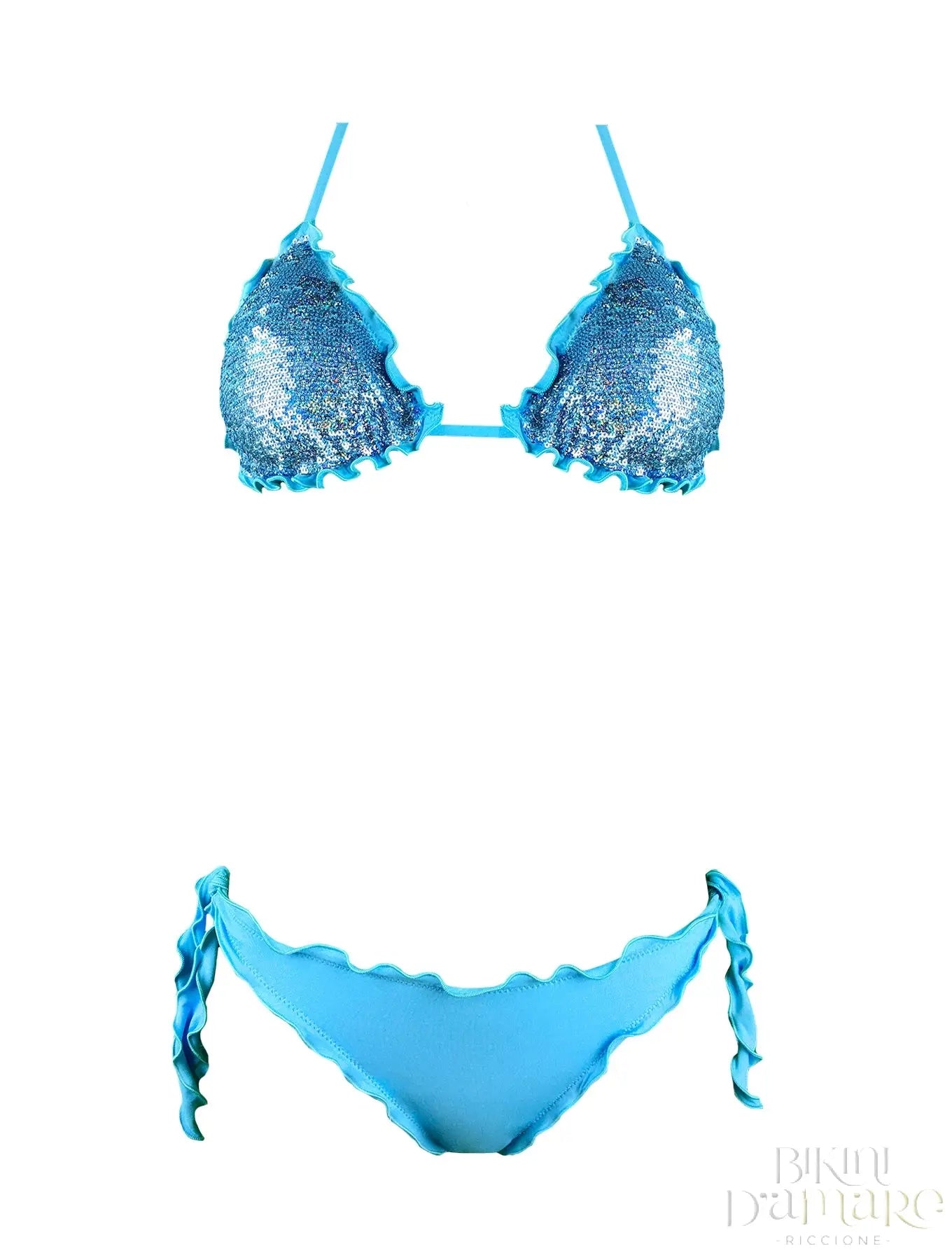 Bikini Triangolo Paillettes Prillo - Bikini D'amare Riccione