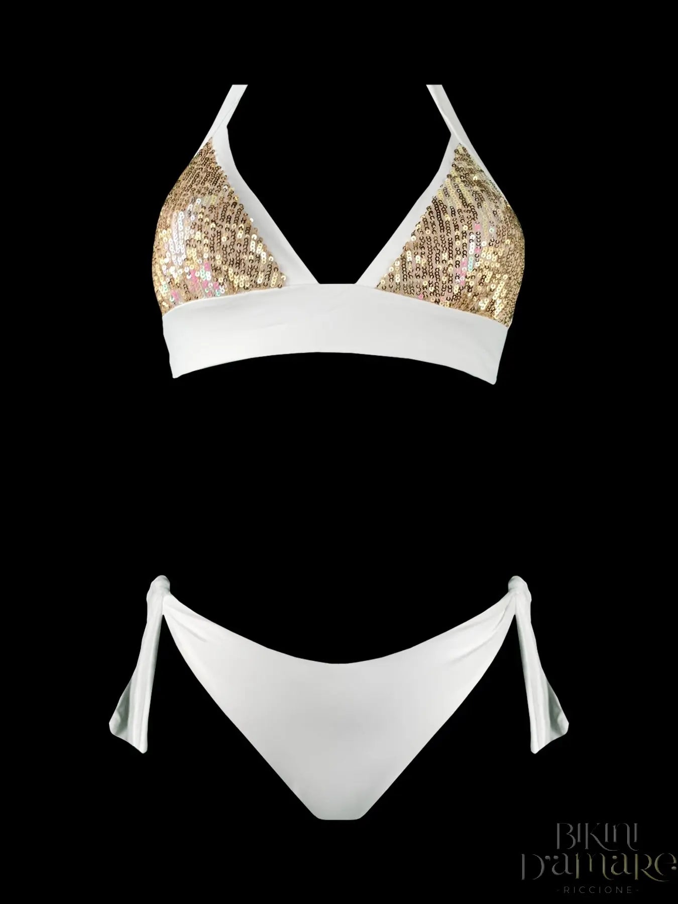 Bikini Triangolo Vela Paillettes Genius - Bikini D'amare Riccione