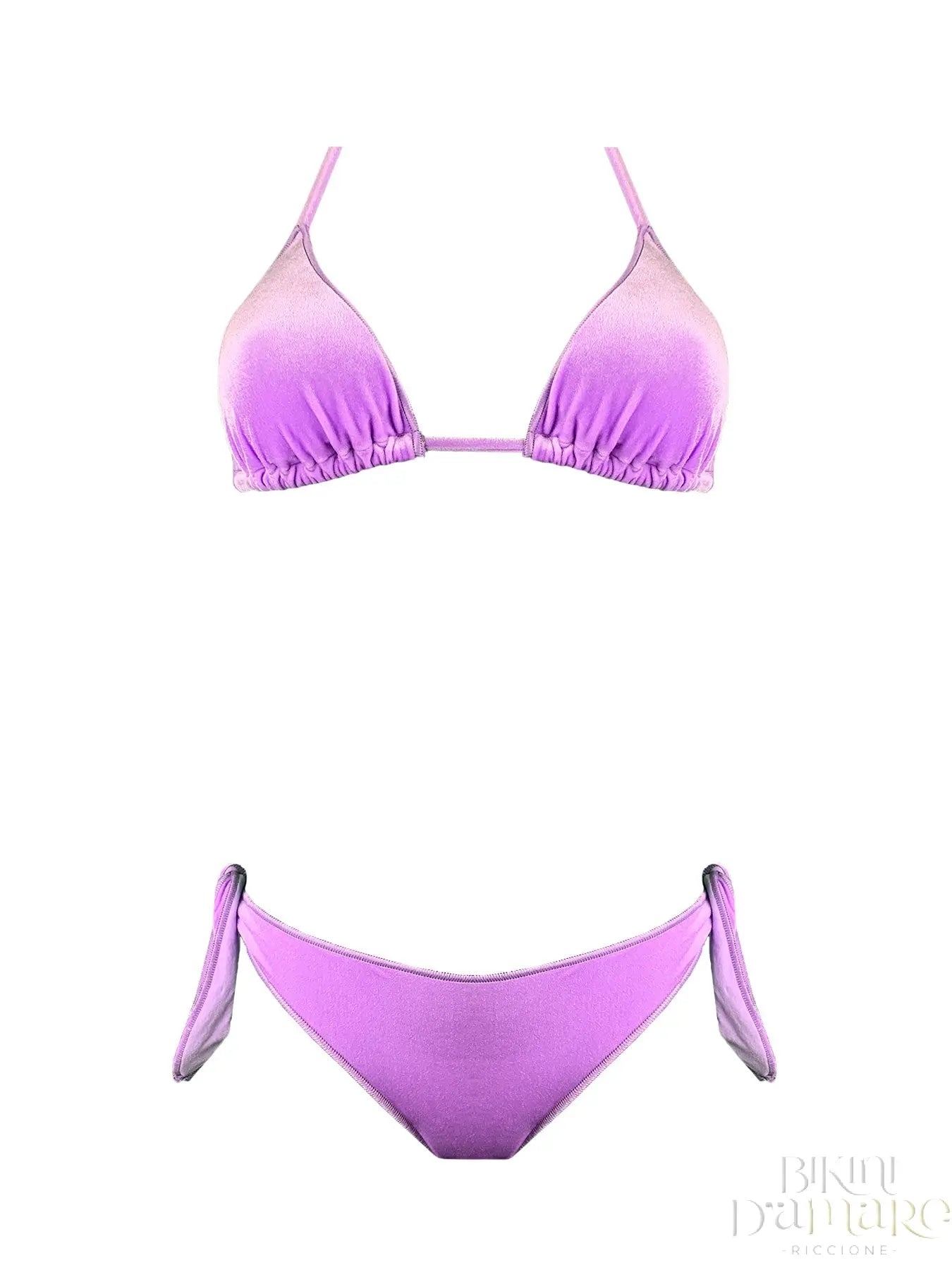 Bikini Triangolo Velluto Pastello - Bikini D'amare Riccione