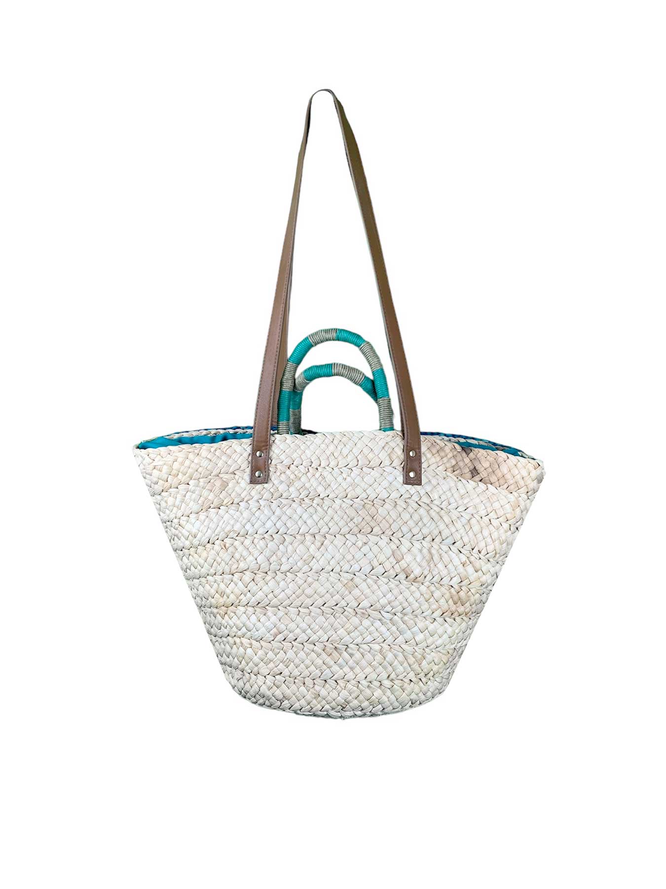 Borsa Mare di Paglia Paillettes Frutta Tropical Bikini D'amare