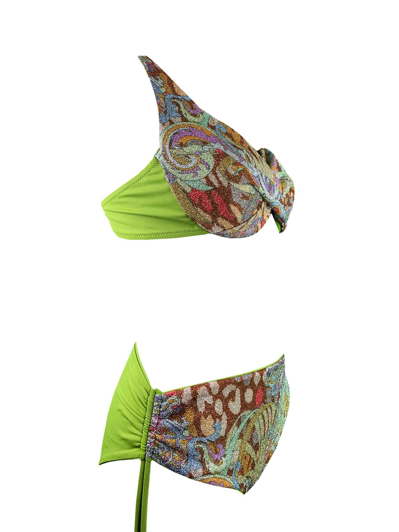 Coals Beach Bikini Ferretto KC Pistacchio Fantasia Lurex Coals Beach