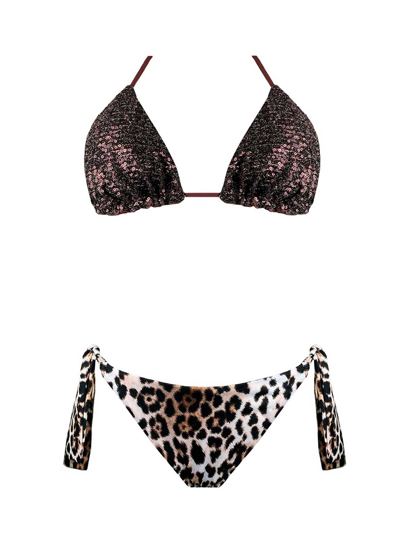 Genius Bikini Triangolo Paillettes Maku Cioccolato