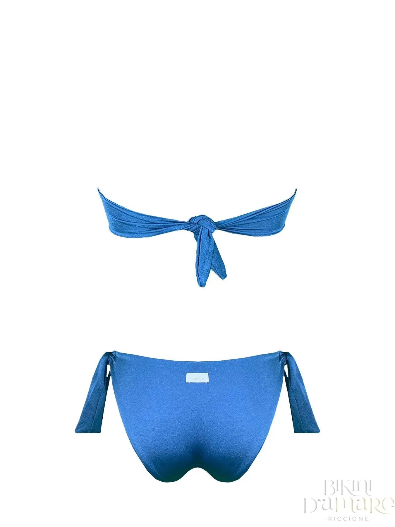 Bikini Fascia Paillettes Blu Malibù Genius - Bikini D'amare Riccione