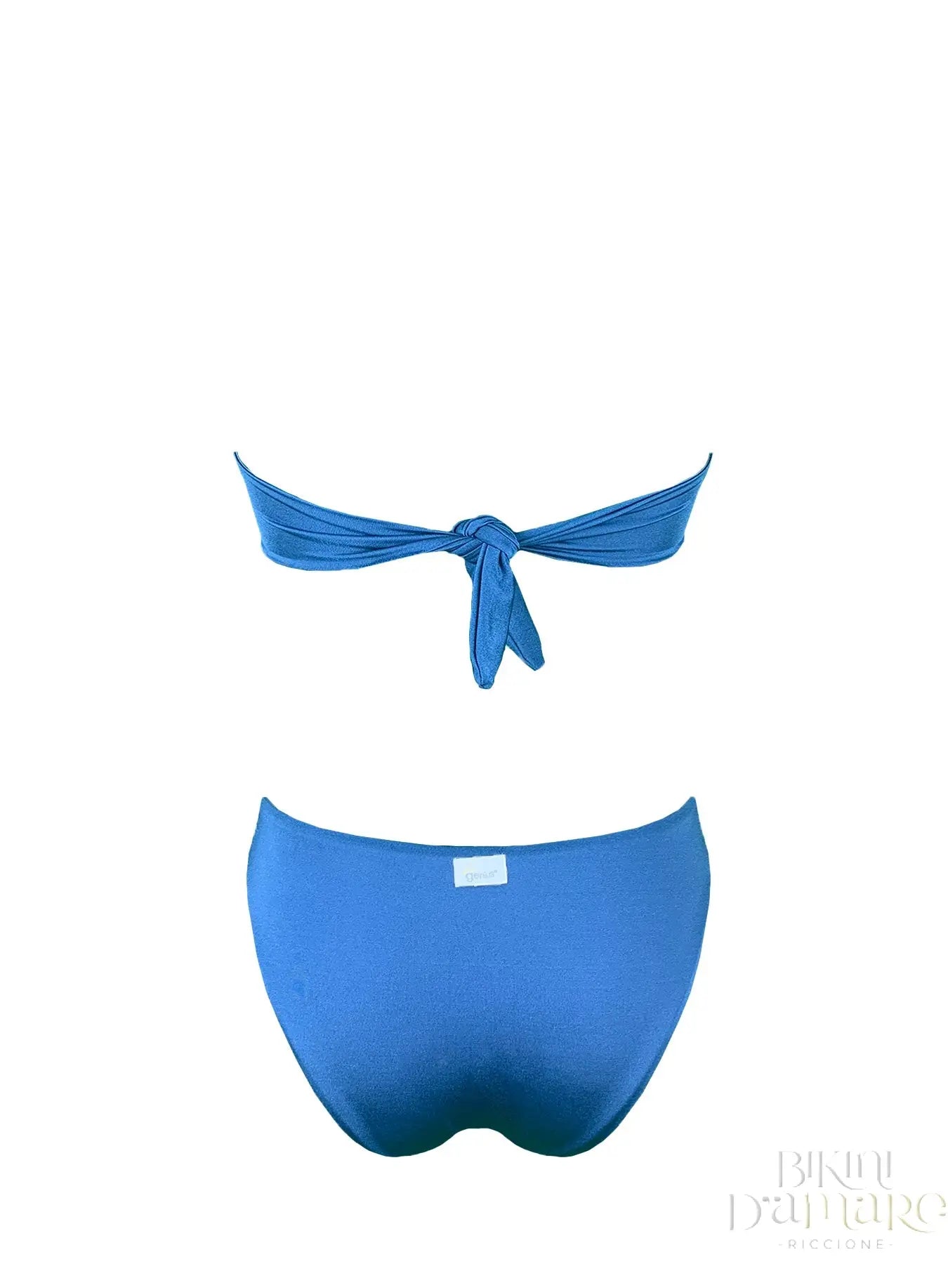 Bikini Fascia Paillettes Blu Malibù Genius - Bikini D'amare Riccione