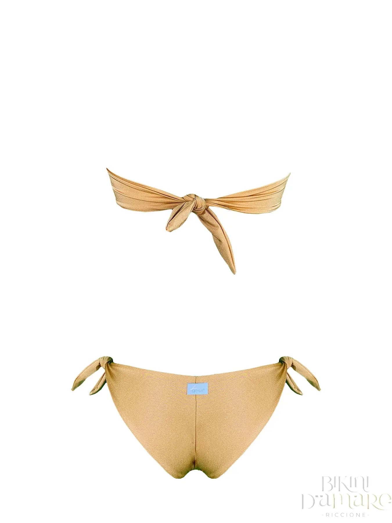 Bikini Fascia Paillettes Oro Malibù Genius - Bikini D'amare Riccione