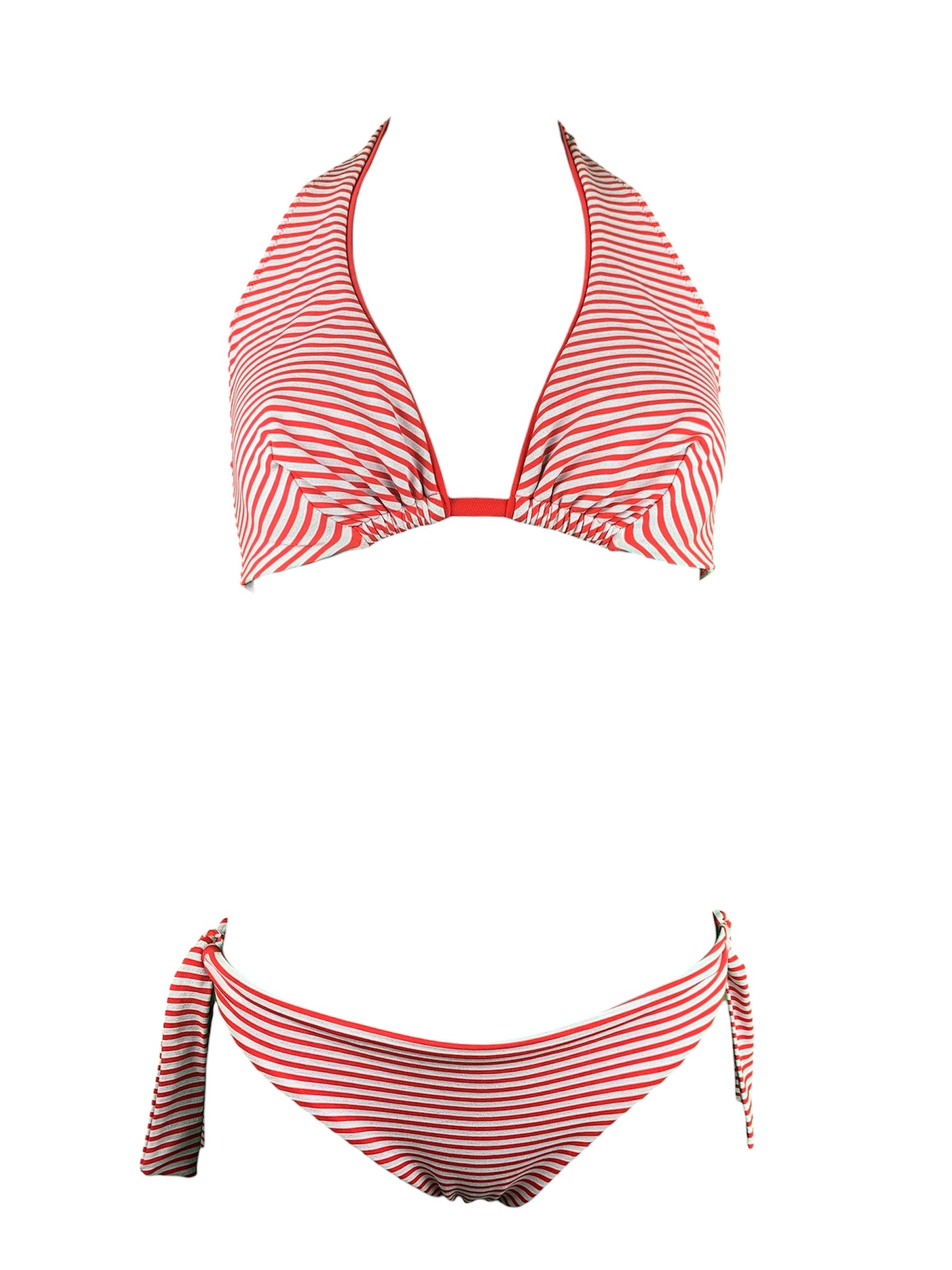 Marette Bikini Triangolone Righe Marette Beachwear