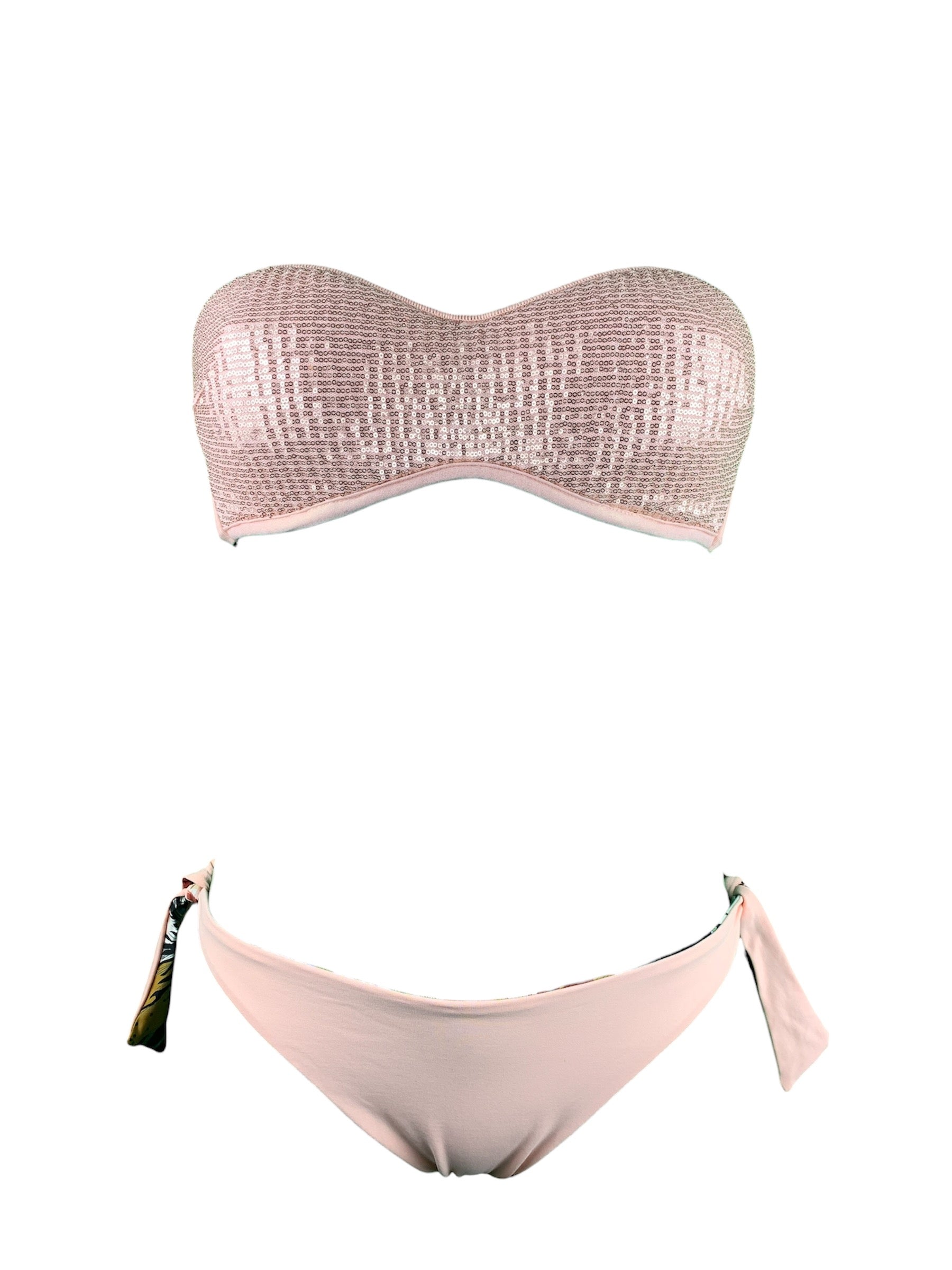 Genius Bikini Balconcino Paillettes Marette Beachwear