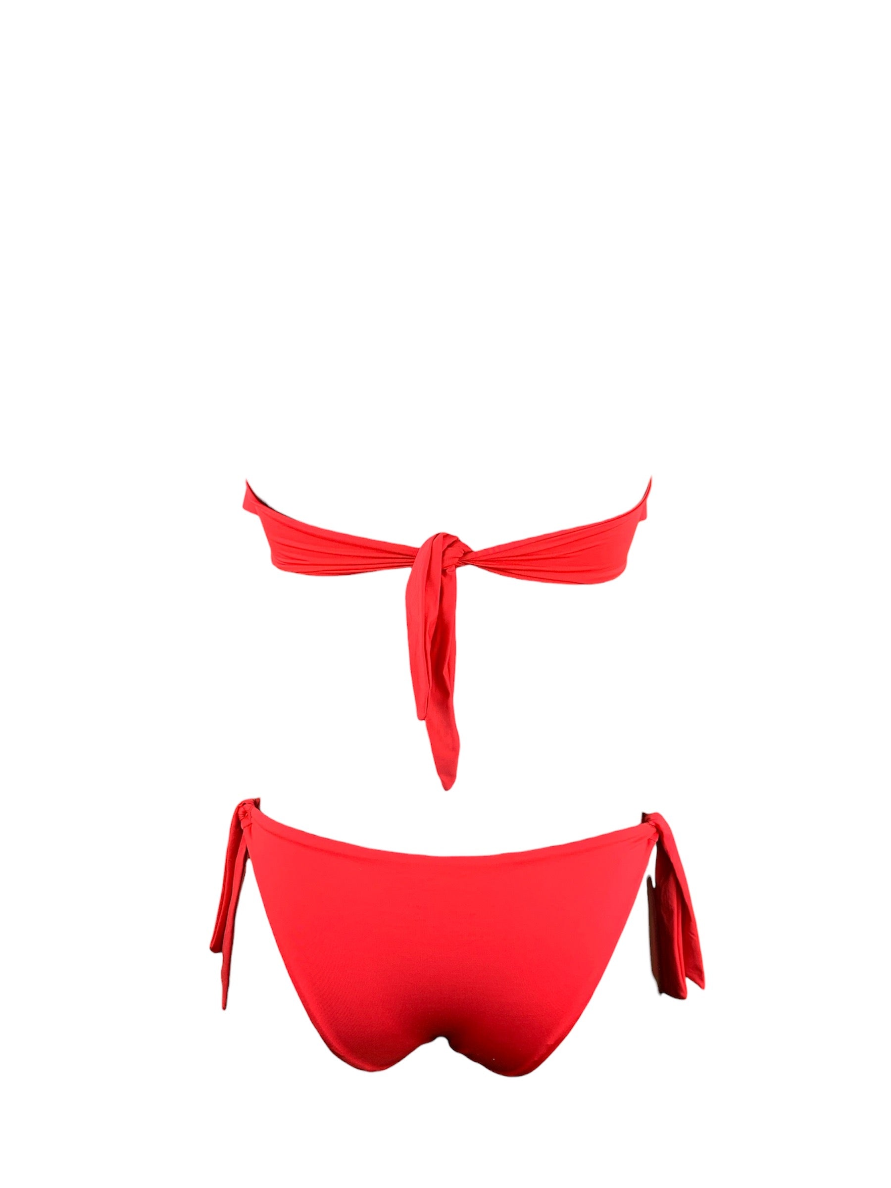 Marette Bikini Balconcino Voulant Rosso Marette Beachwear