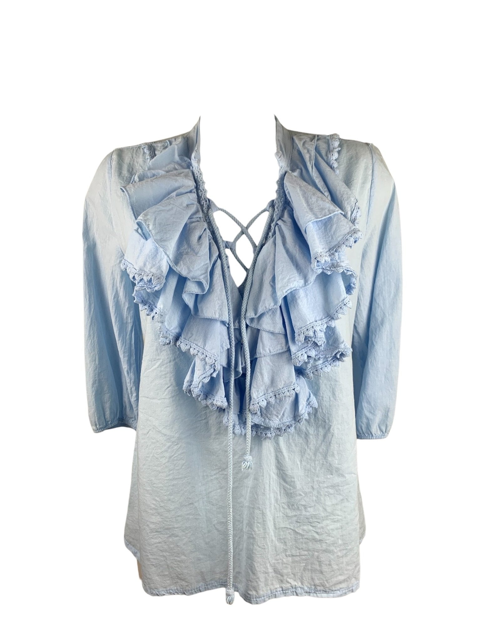 Susy Mix Camicia Rouches - Scegli il Colore -