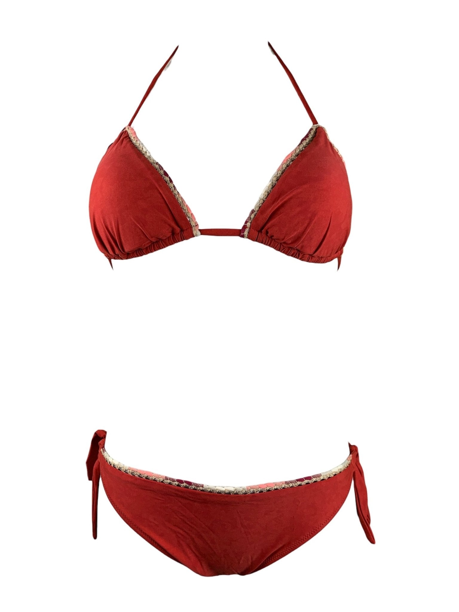 Bikini Triangolo Passamaneria Arancio Genius Beachwear