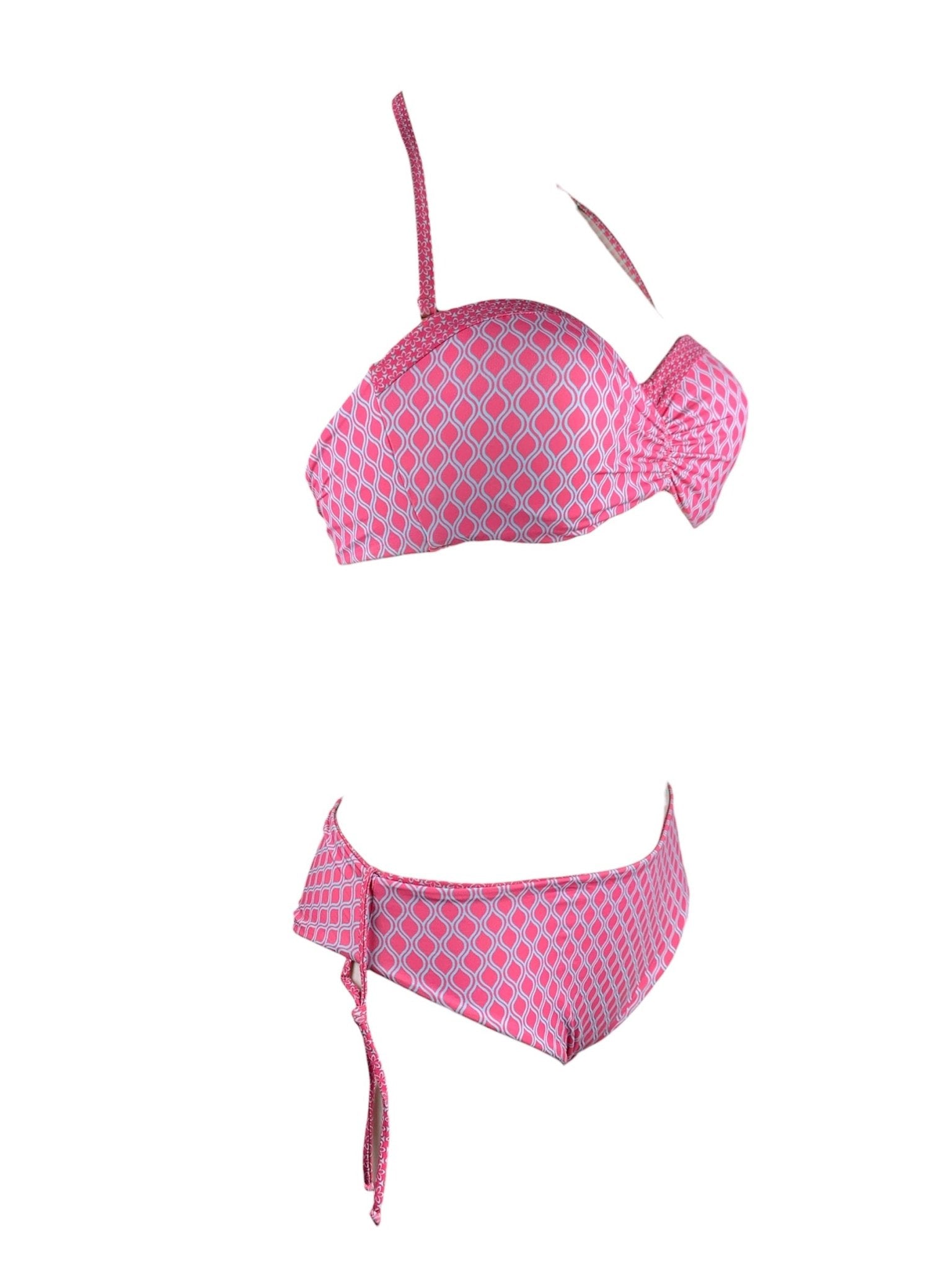 Bikini Balconcino Bicolore Fantasia Marette Beachwear