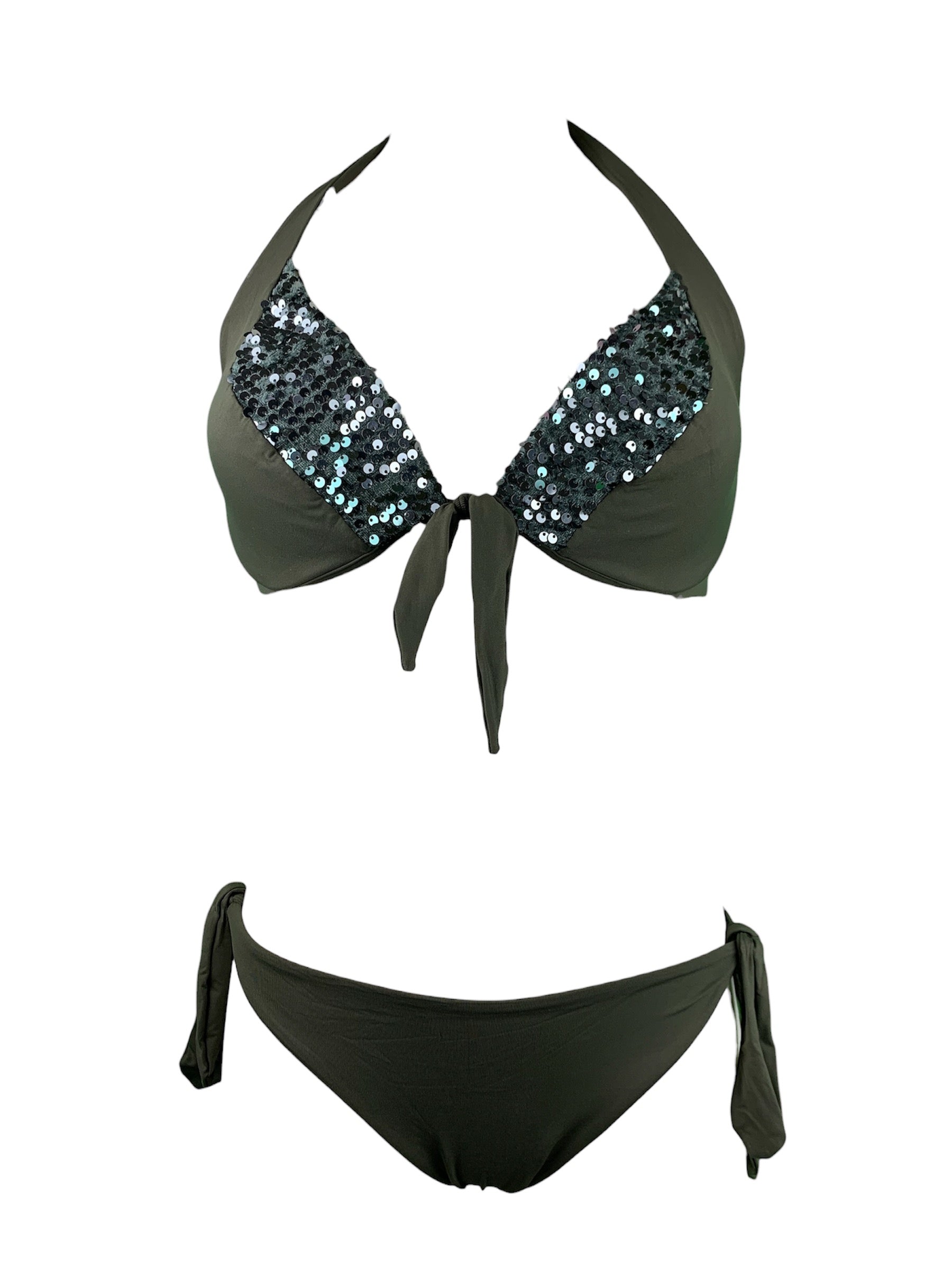 Coals Beach Bikini Ferretto KC Paillettes Militare Coals Beach