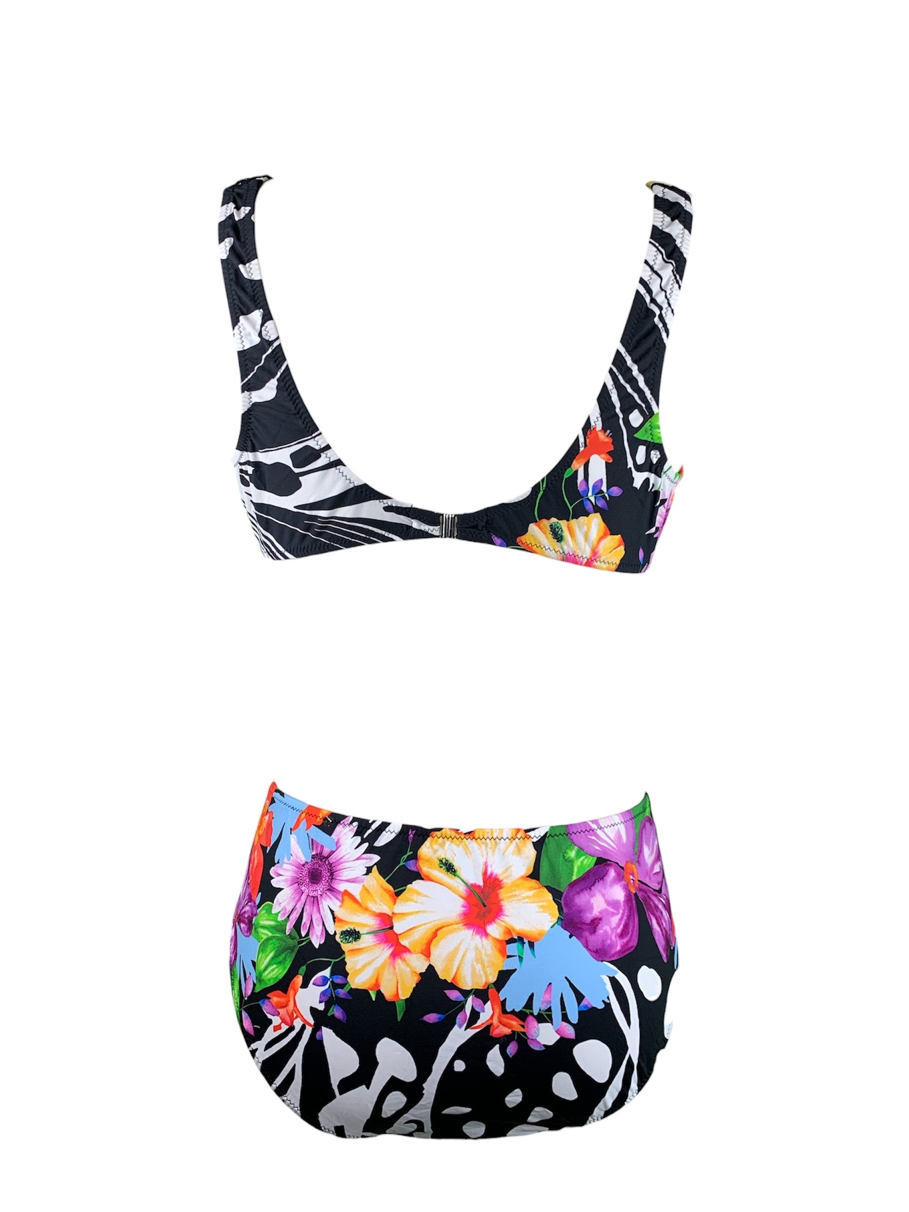 Bikini Ferretto KC Fiori con Paillettes Marette Beachwear