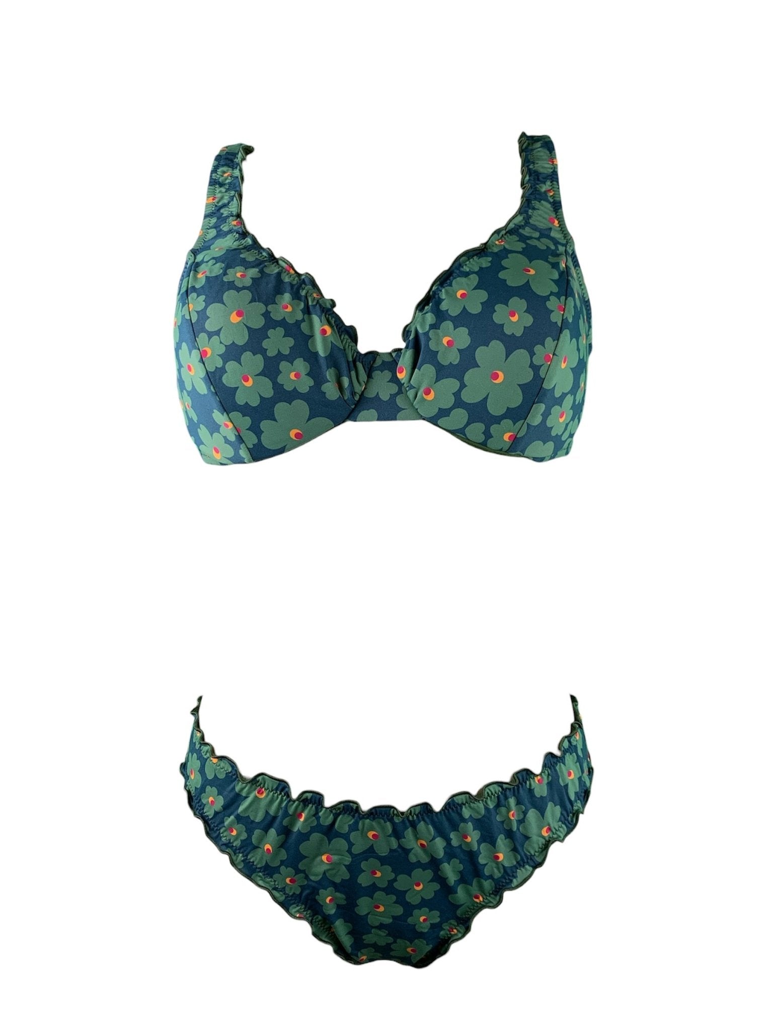 Bikini Ferretto KD Green Contatti Beachwear