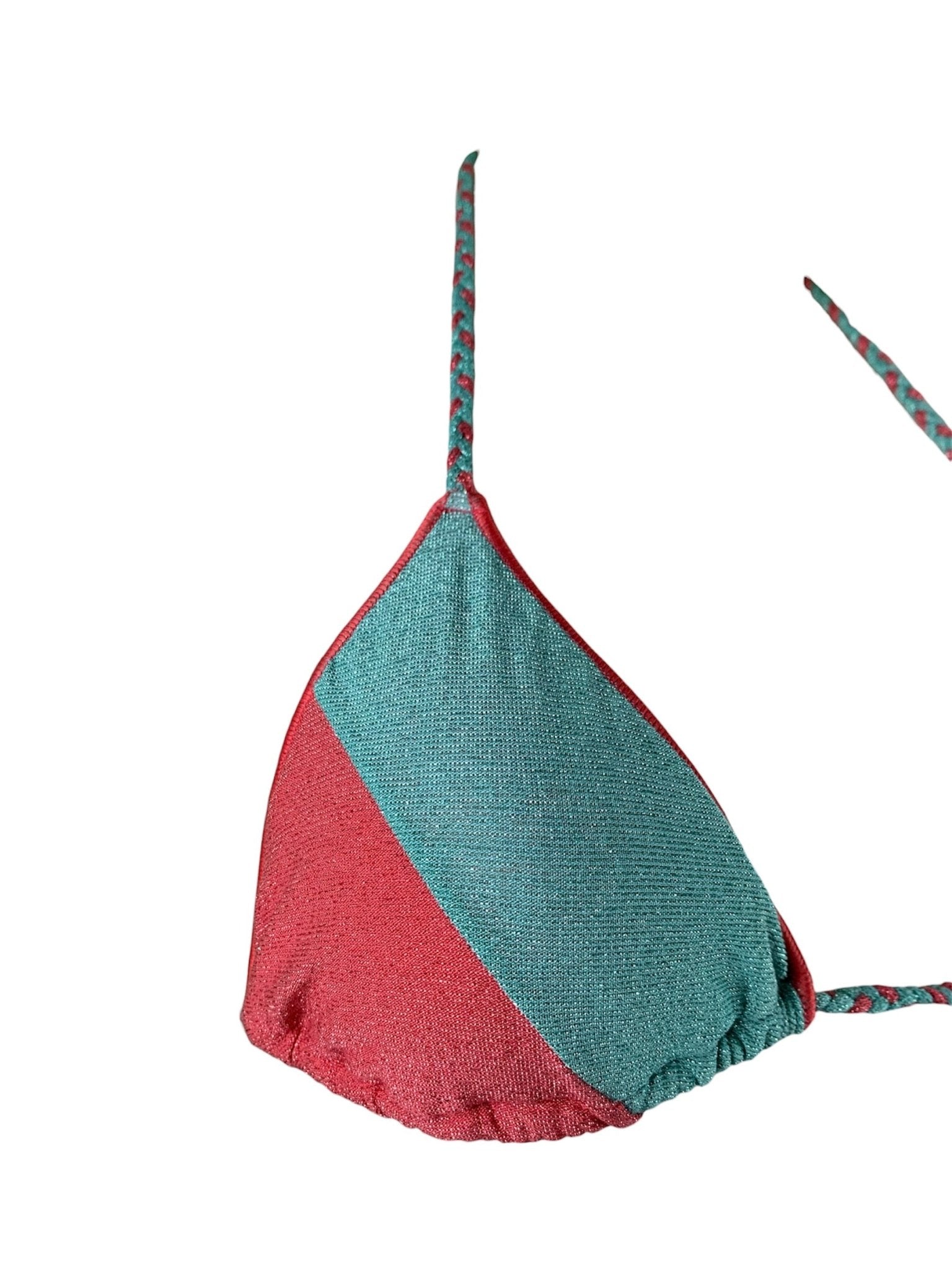 Bikini Triangolo Lurex Bicolore Bikini D'amare