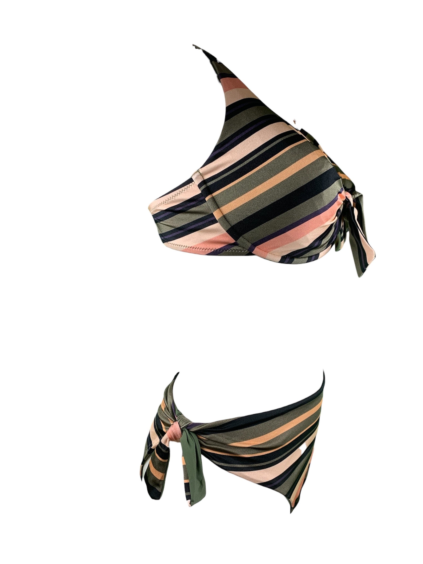 Bikini Ferretto KD Berna Righe Contatti Beachwear