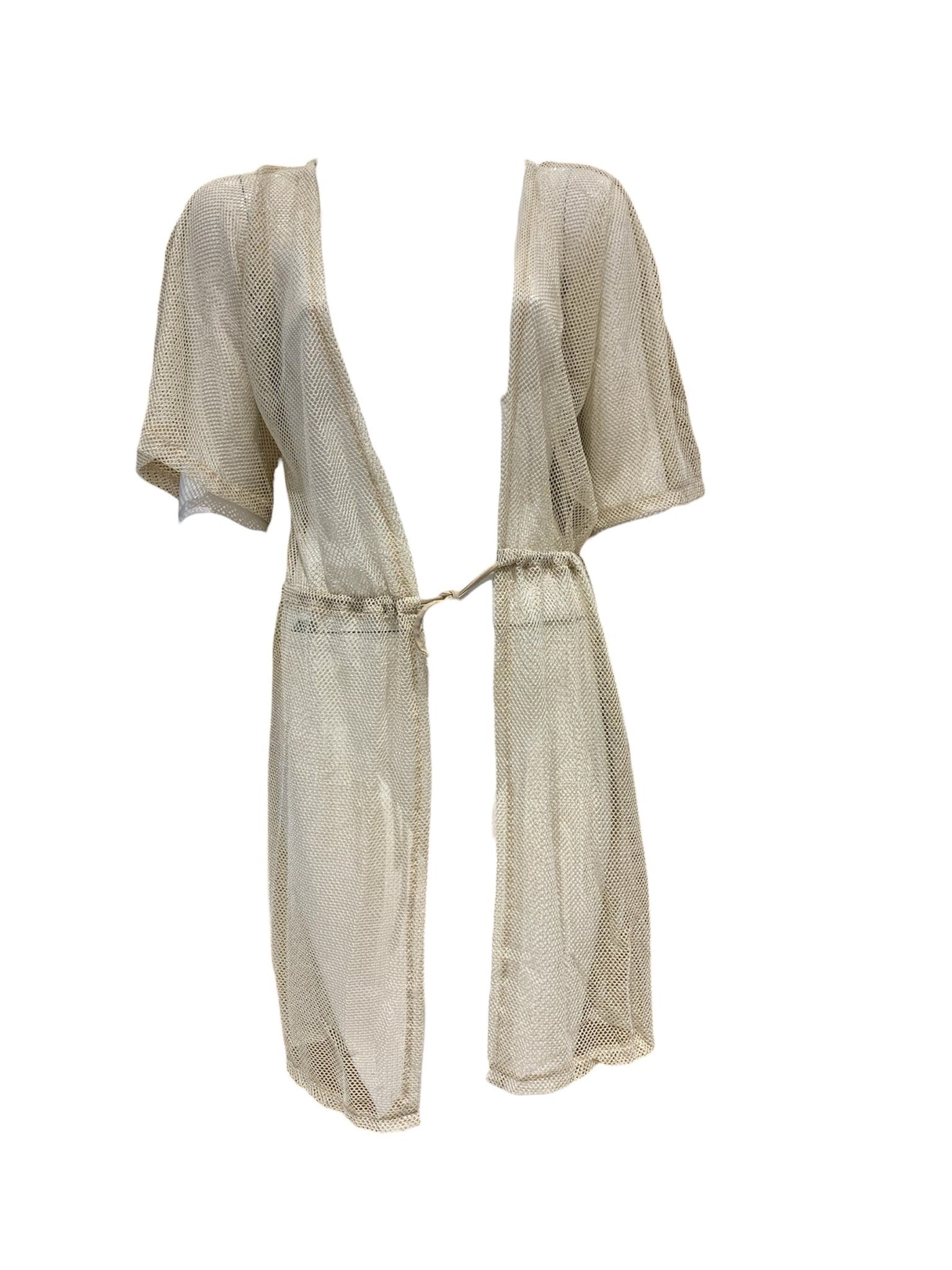 Genius Kimono Corto Rete Oro Genius Beachwear