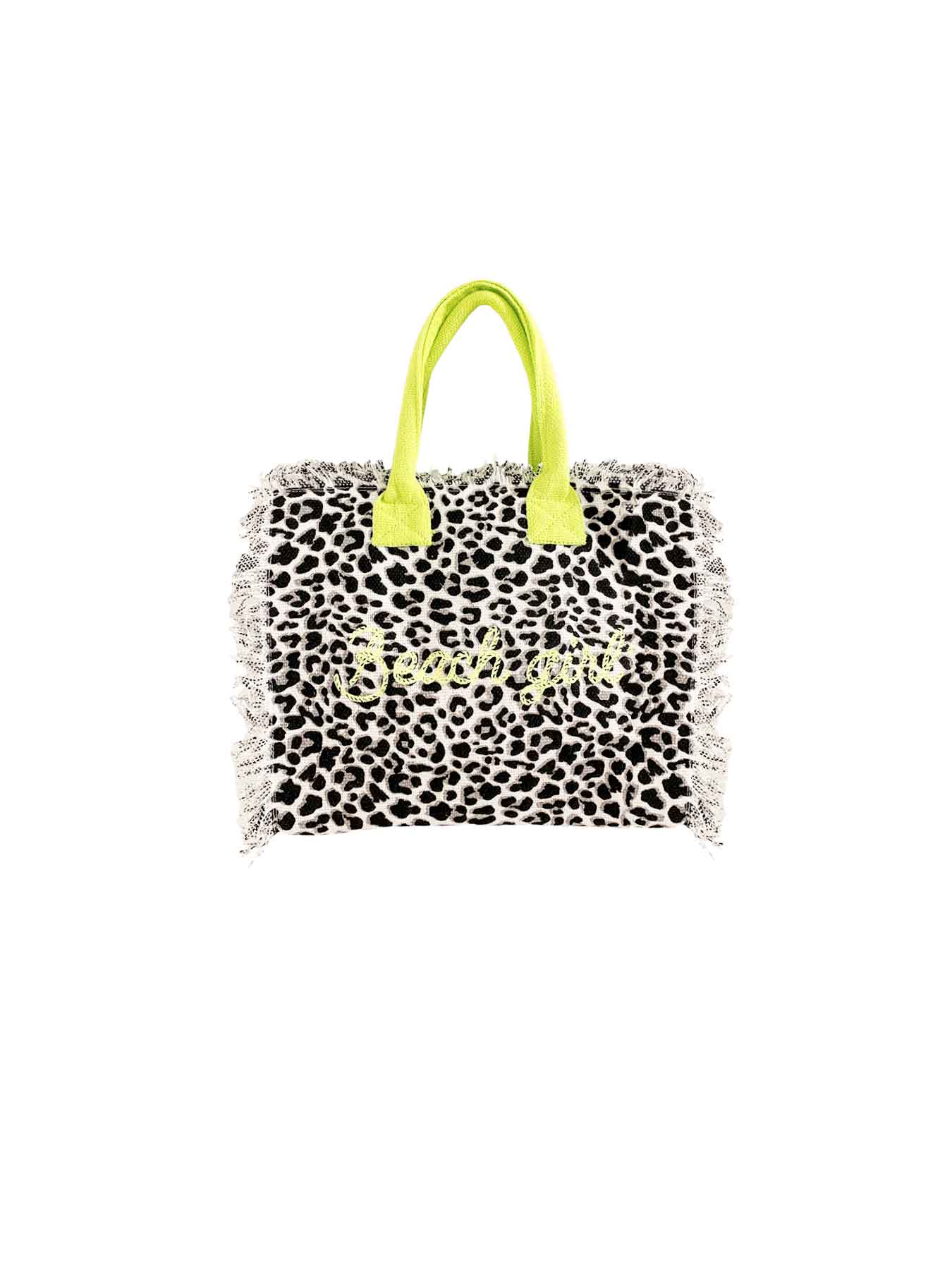 Set Beach Girl New Leopard Borsa Media - Telo Mare - Borsetta Handbag Bikini D'amare Riccione