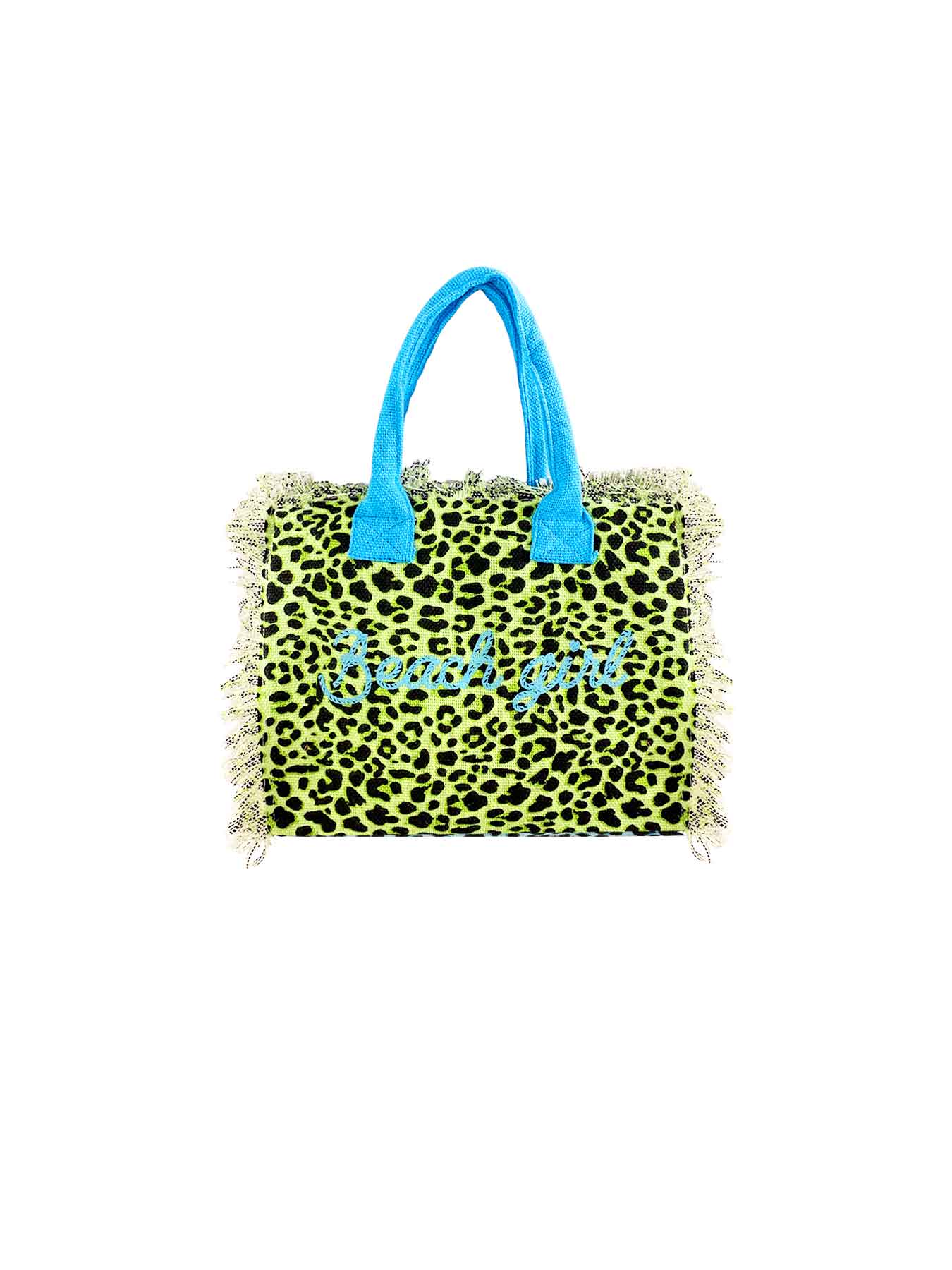 Set Beach Girl New Leopard Borsa Media - Telo Mare - Borsetta Handbag Bikini D'amare Riccione