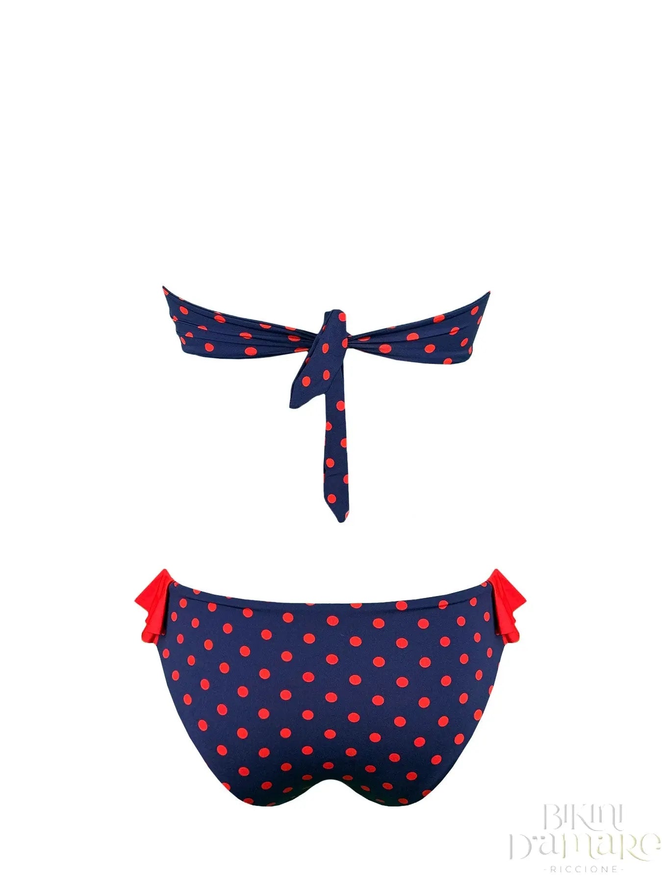 Bikini Fascia Balconcino Bettie Page Pois Marette - Bikini D'amare Riccione