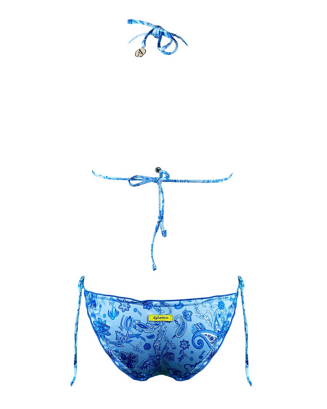 4giveness Bikini Triangolo Antibes Cachemire Azzurro - Bikini D'amare Riccione