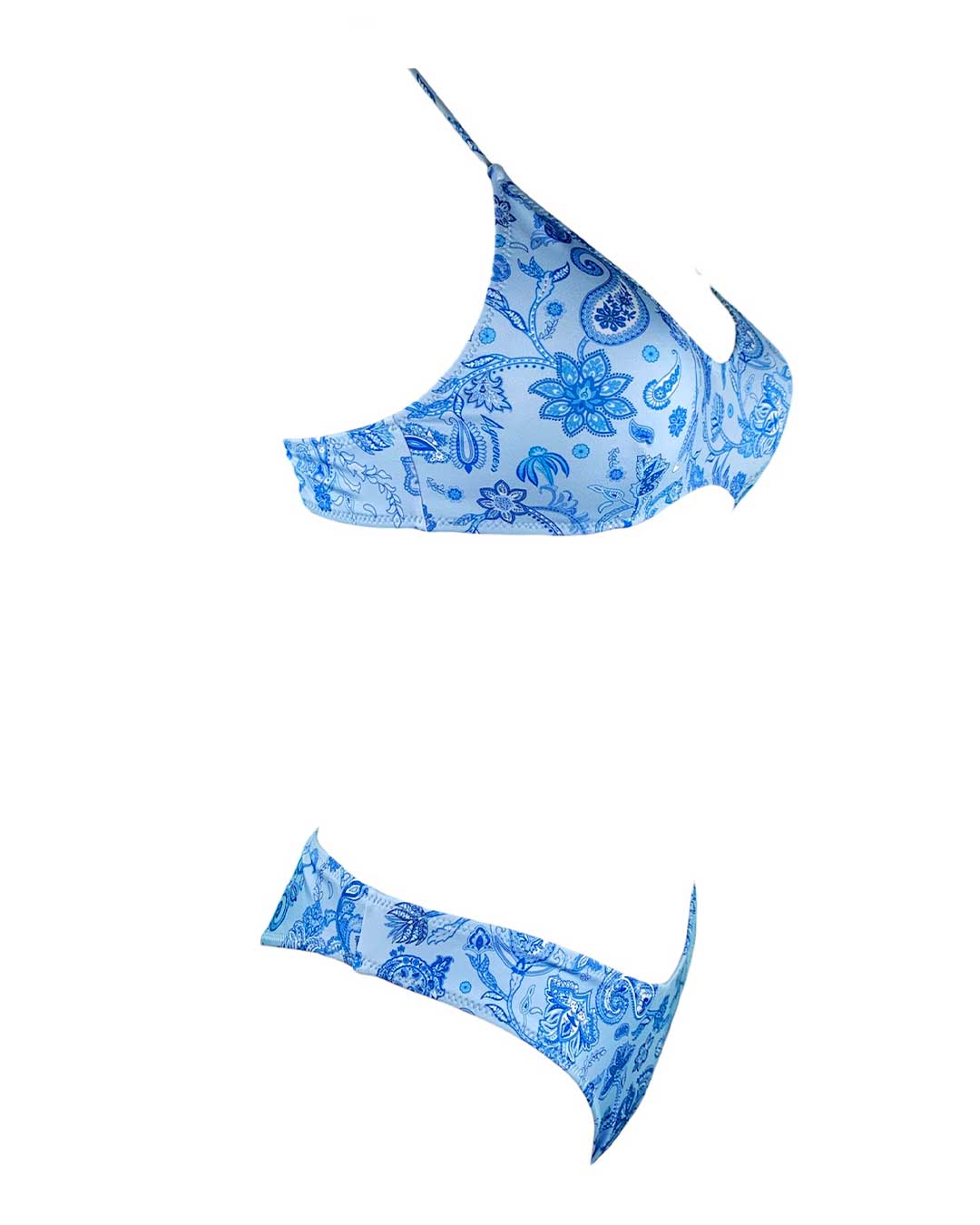 4giveness Bikini Top Antibes Cachemire Azzurro - Bikini D'amare Riccione