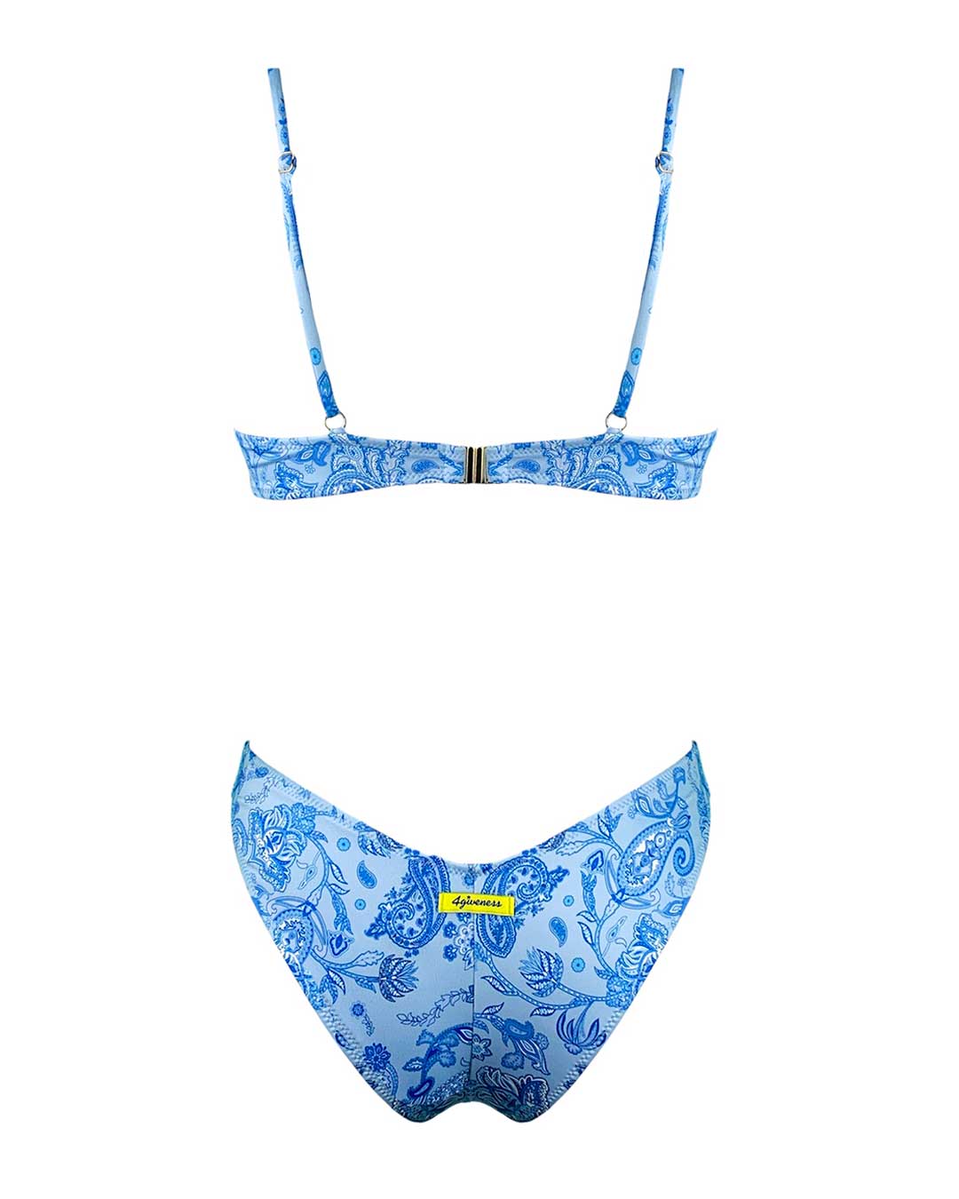 4giveness Bikini Top Antibes Cachemire Azzurro - Bikini D'amare Riccione