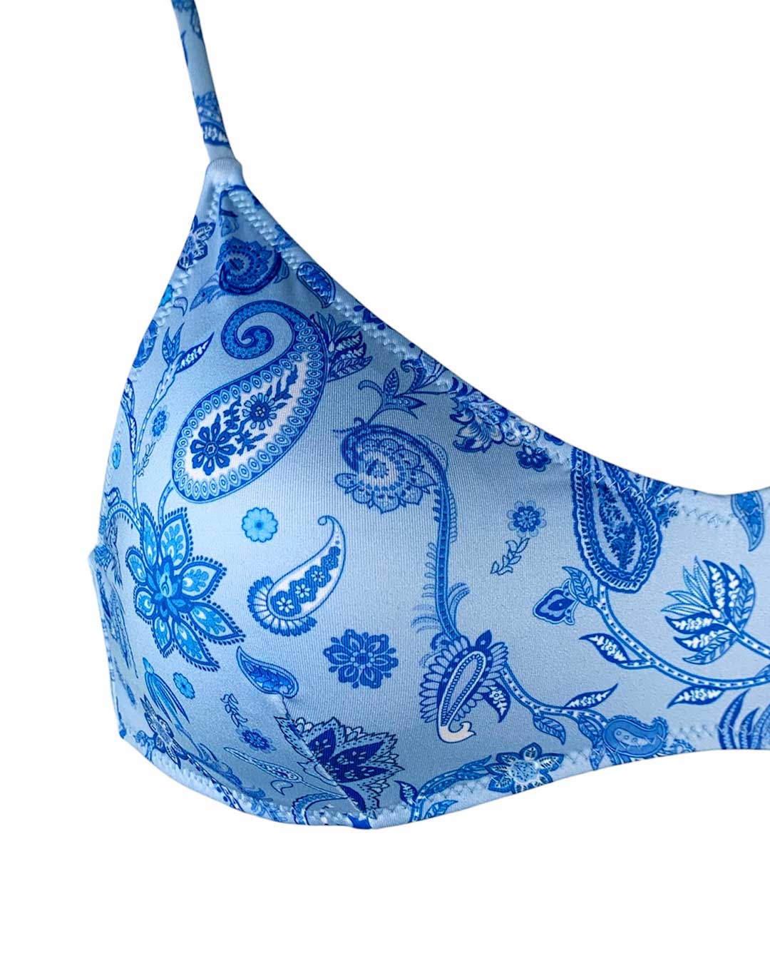 4giveness Bikini Top Antibes Cachemire Azzurro - Bikini D'amare Riccione